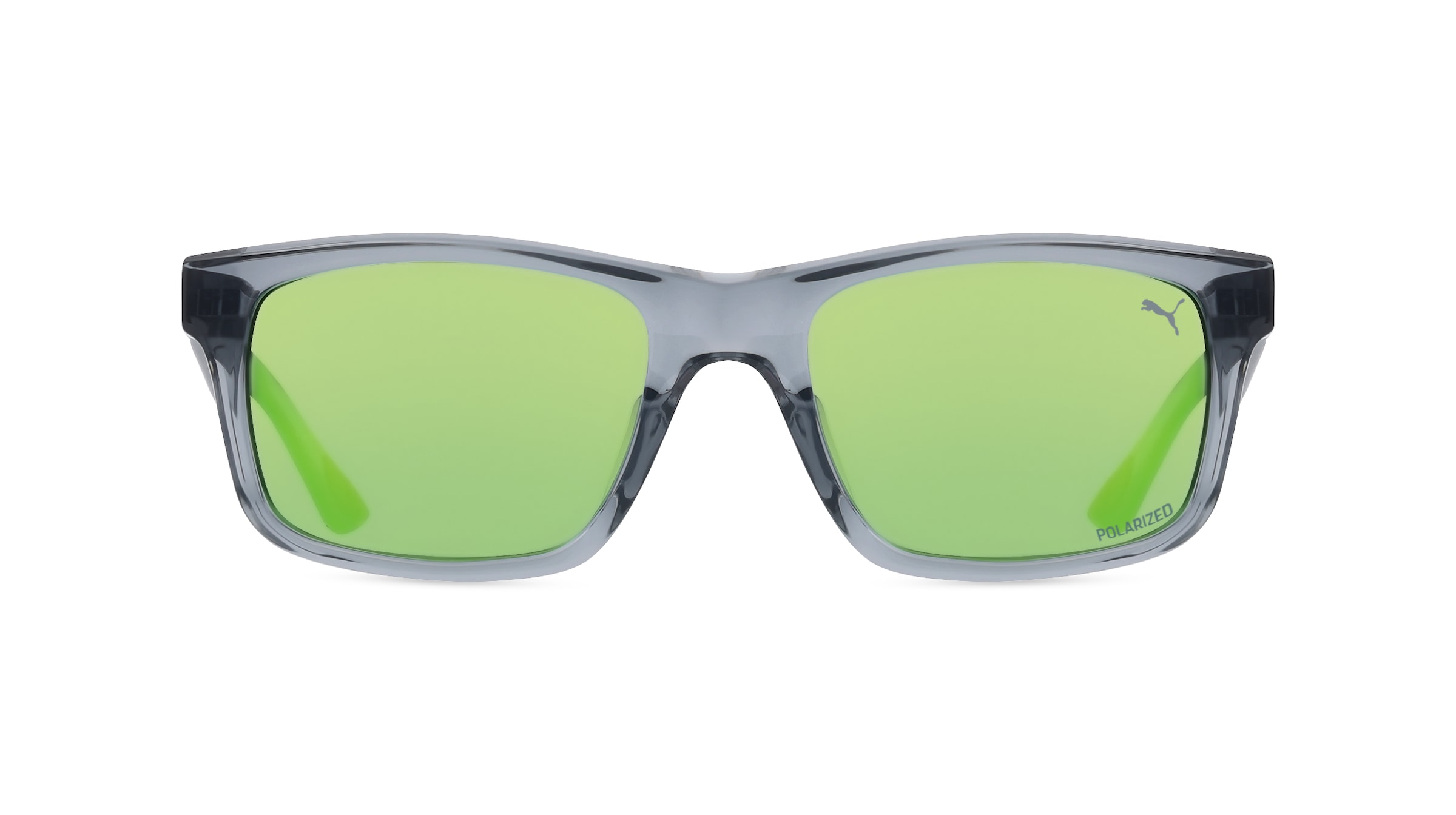 Puma PU0402S Herren-Sonnenbrille Vollrand Eckig Kunststoff-Gestell, grau