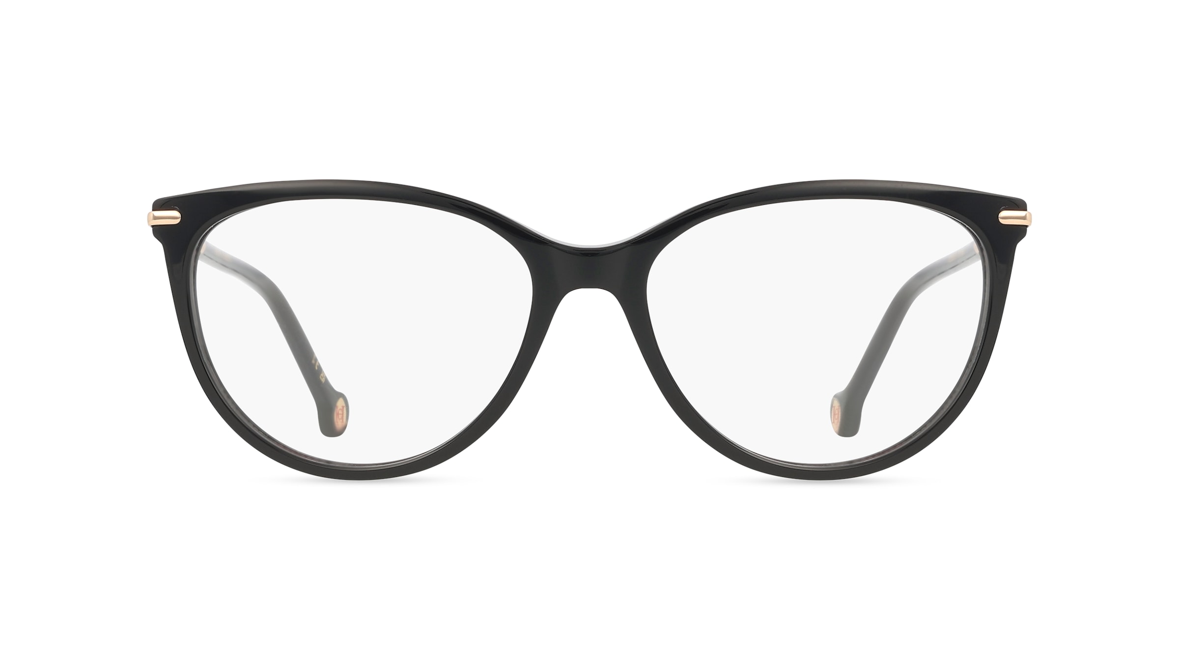 Carolina Herrera 231 Damen-Brille inkl. Gläser Vollrand Butterfly Acetat-Gestell 55mm/16mm/140mm, schwarz