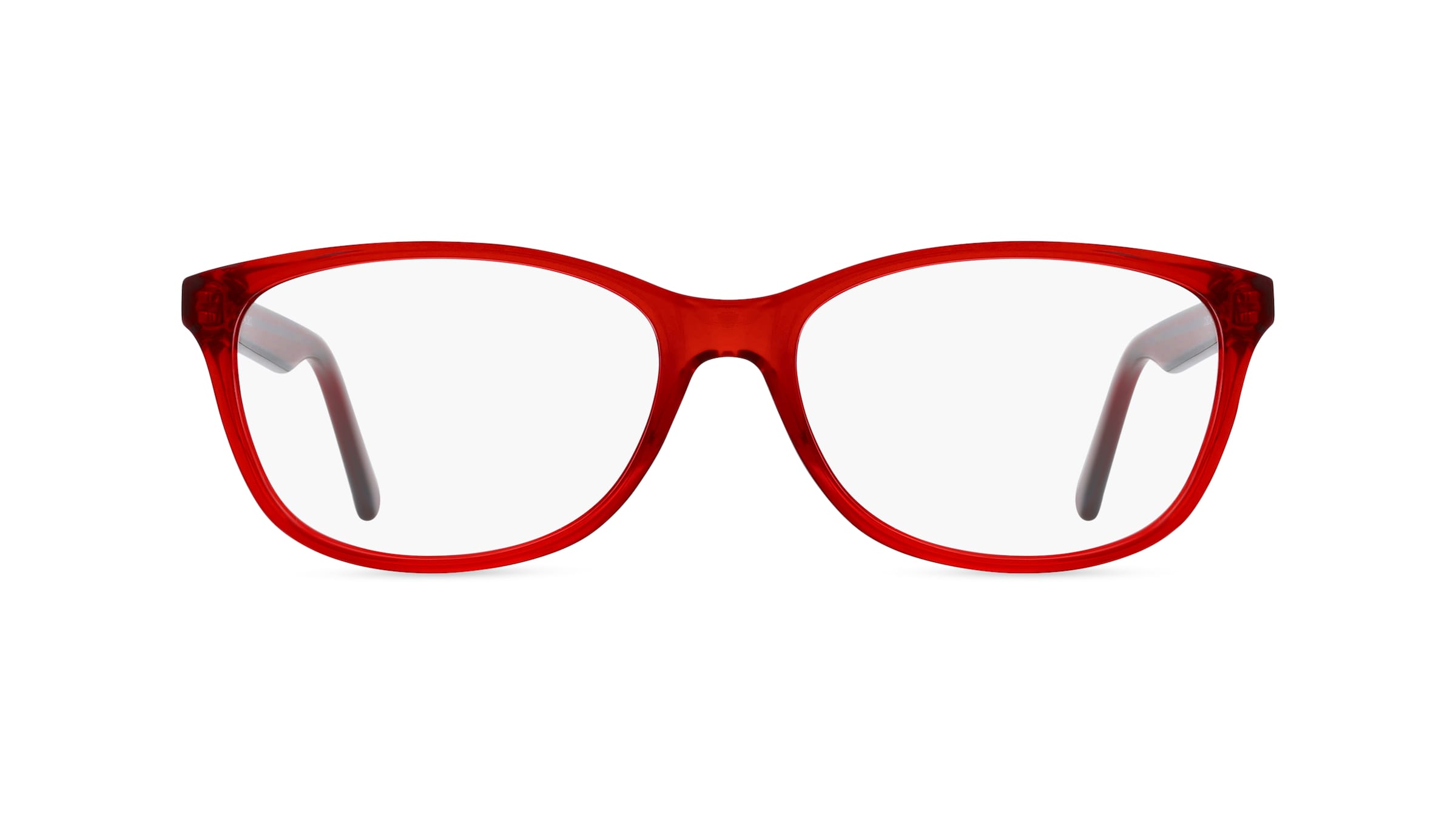 Fielmann JIL 026 CL Damen-Brille inkl. Gläser Vollrand Oval Acetat-Gestell 55mm/16mm/140mm, rot