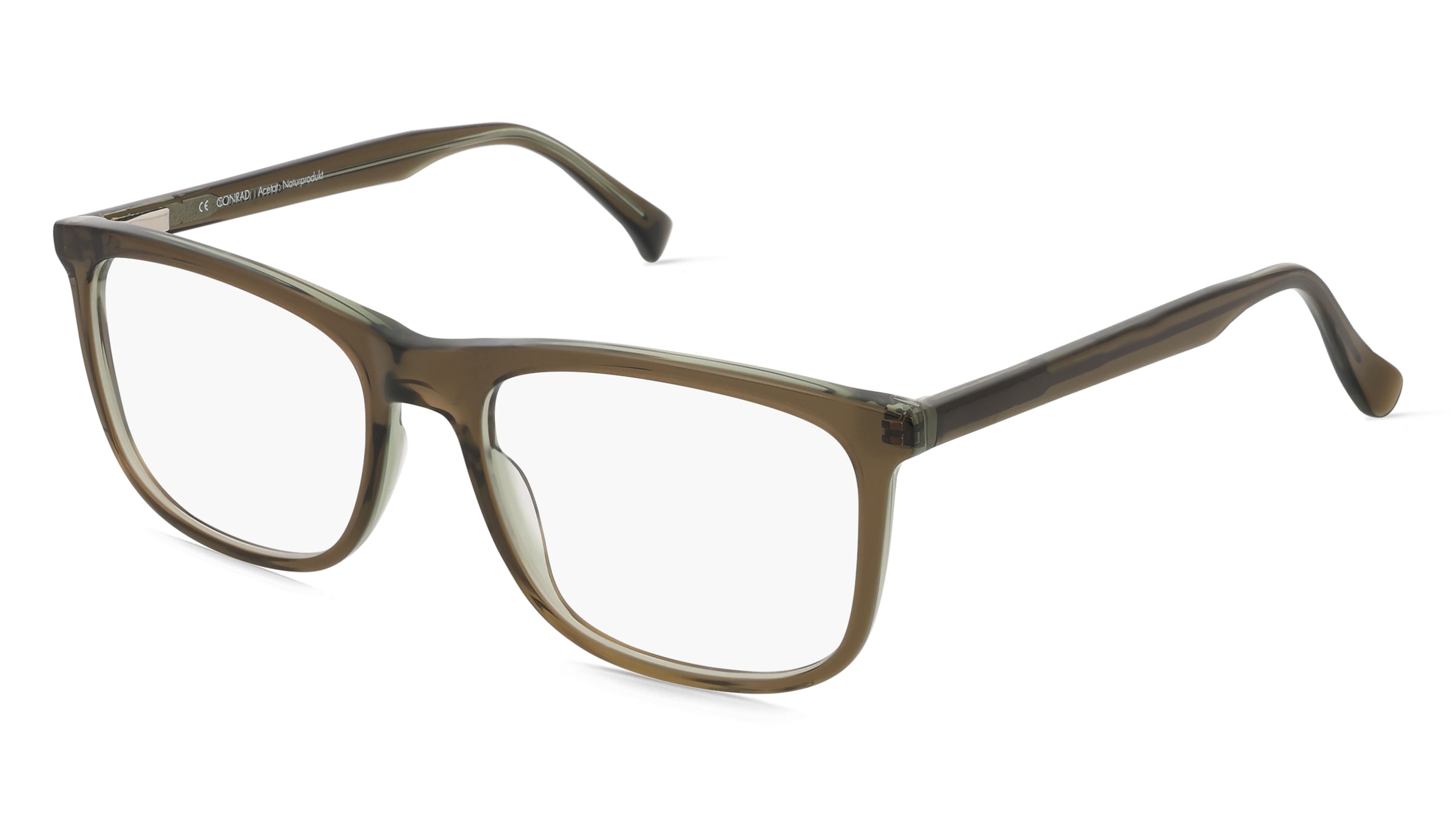 Fielmann ABC 088 FLEX CL CONRAD Herren-Brille inkl. Gläser Vollrand Quadratisch Acetat-Gestell 55/18/145, Braun