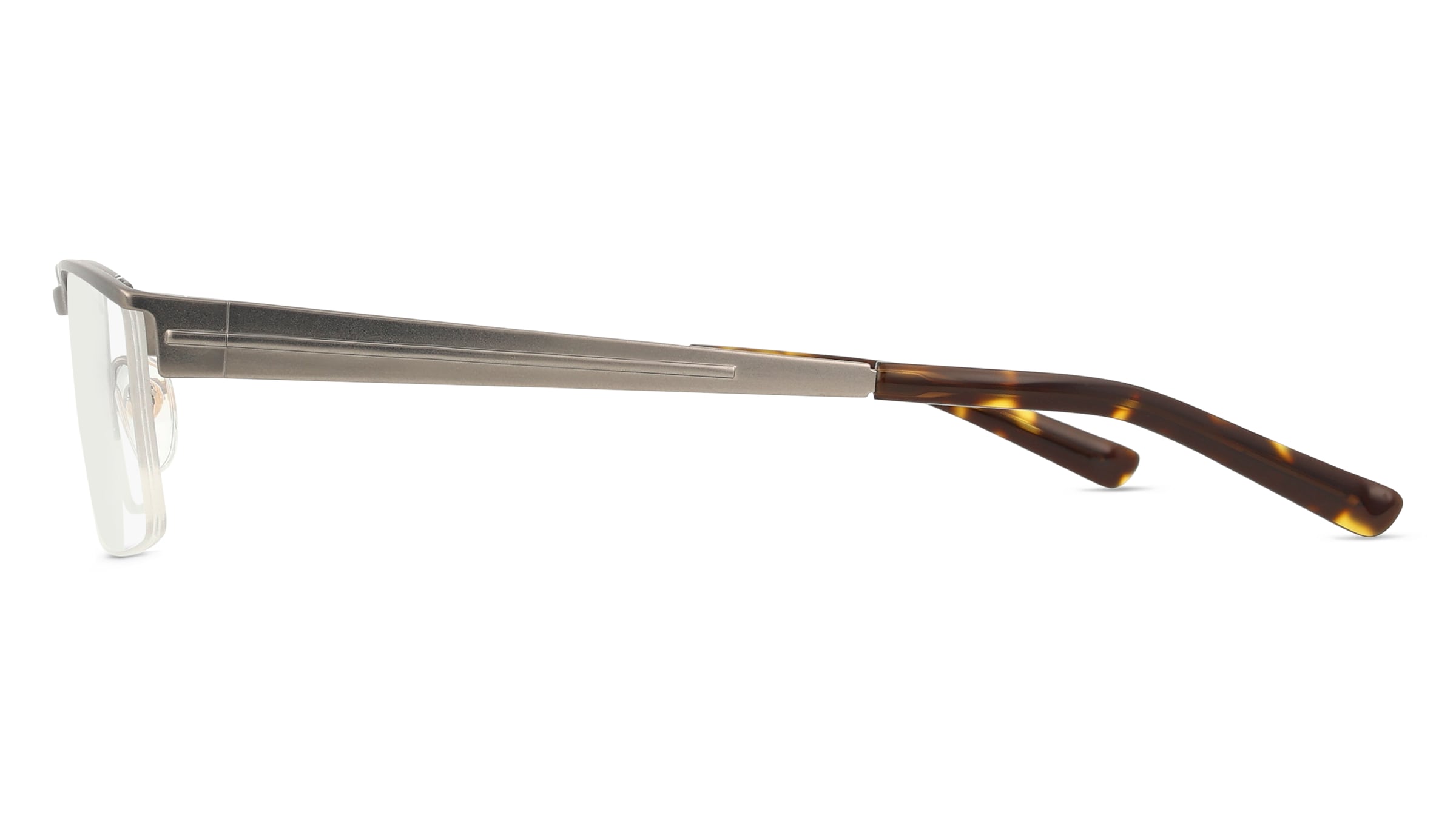 Thumbnail - Fielmann TITANIUM 176 FLEX CL Herren-Brille inkl. Gläser Halbrand Quadratisch Titan-Gestell 58/18/145, grau