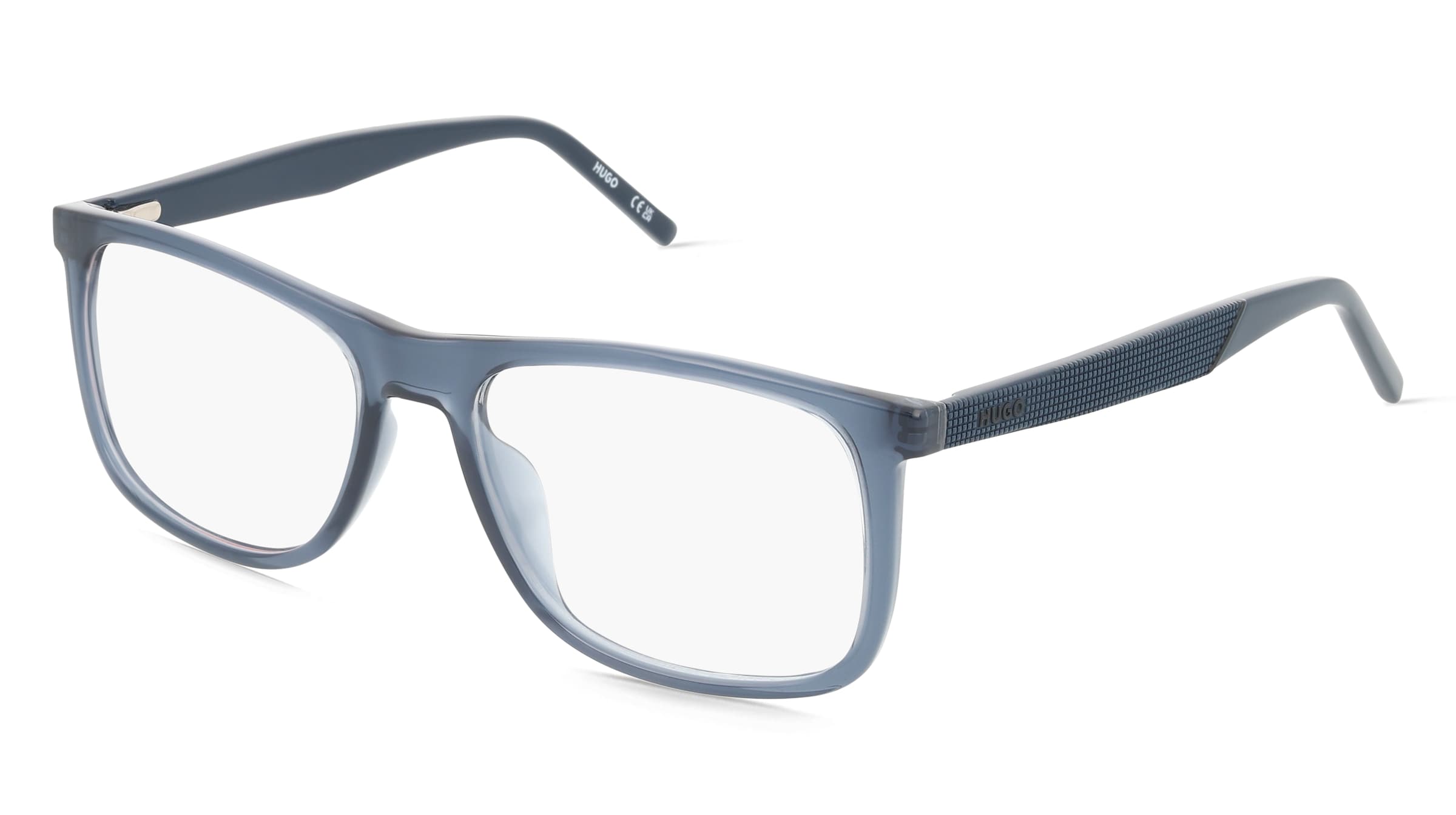 Hugo HG 1332/G Herren-Brille inkl. Gläser Vollrand Eckig Kunststoff-Gestell 55/17/145, Blau