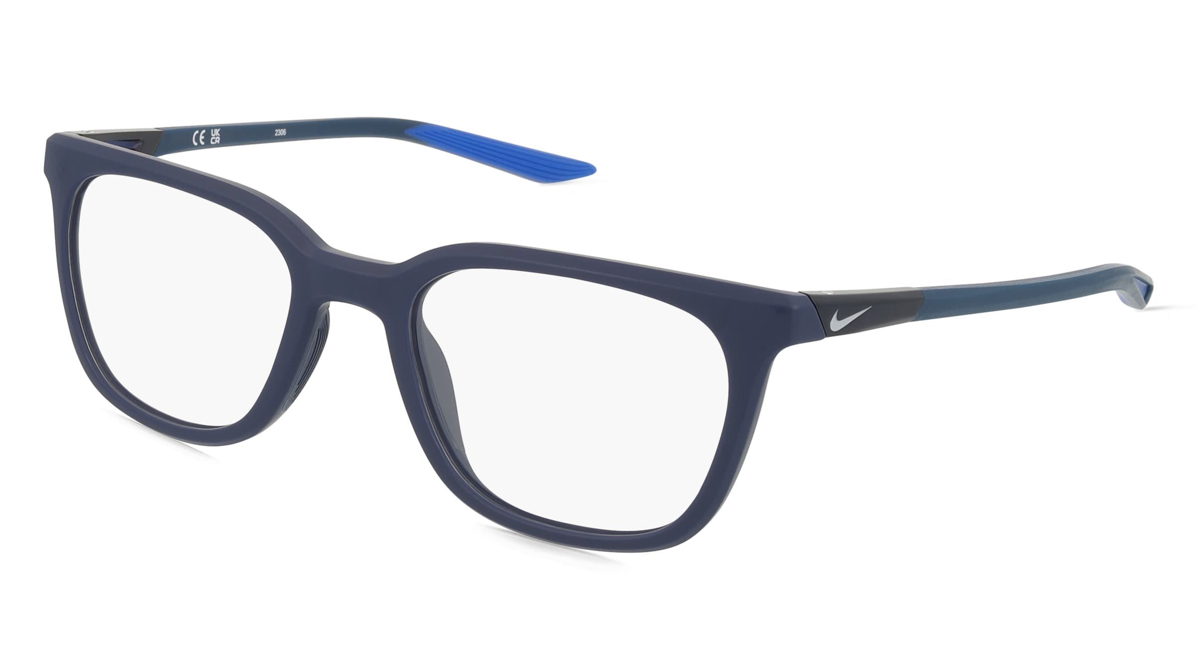 Nike 7290 Herren-Brille inkl. Gläser Vollrand Quadratisch Propionat-Gestell 52/20/140, Blau
