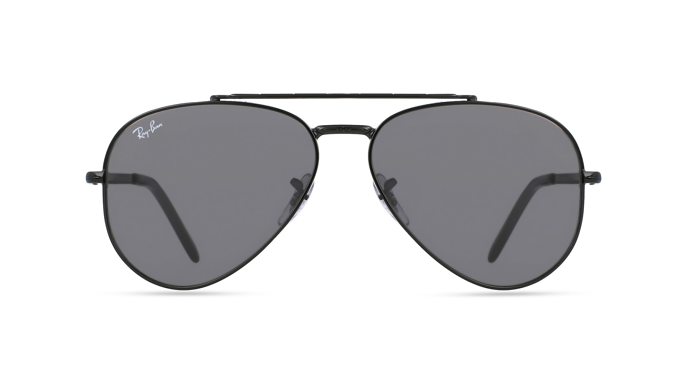 Ray-Ban RB 3625 Unisex-Sonnenbrille Vollrand Pilot Metall-Gestell, schwarz