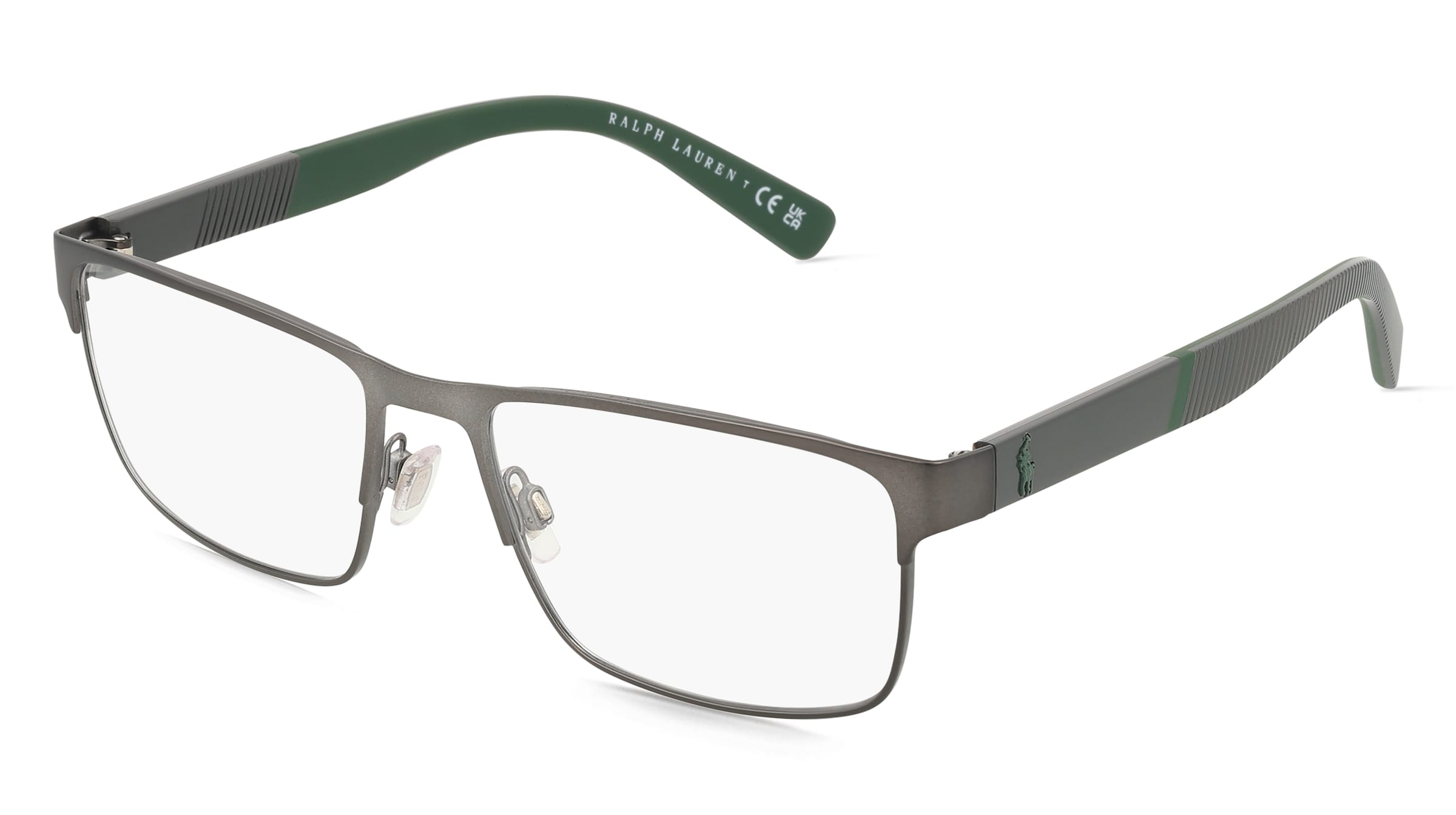 Polo Ralph Lauren 0PH1215 Herren-Brille inkl. Gläser Vollrand Quadratisch Metall-Gestell 54/17/145, Grau