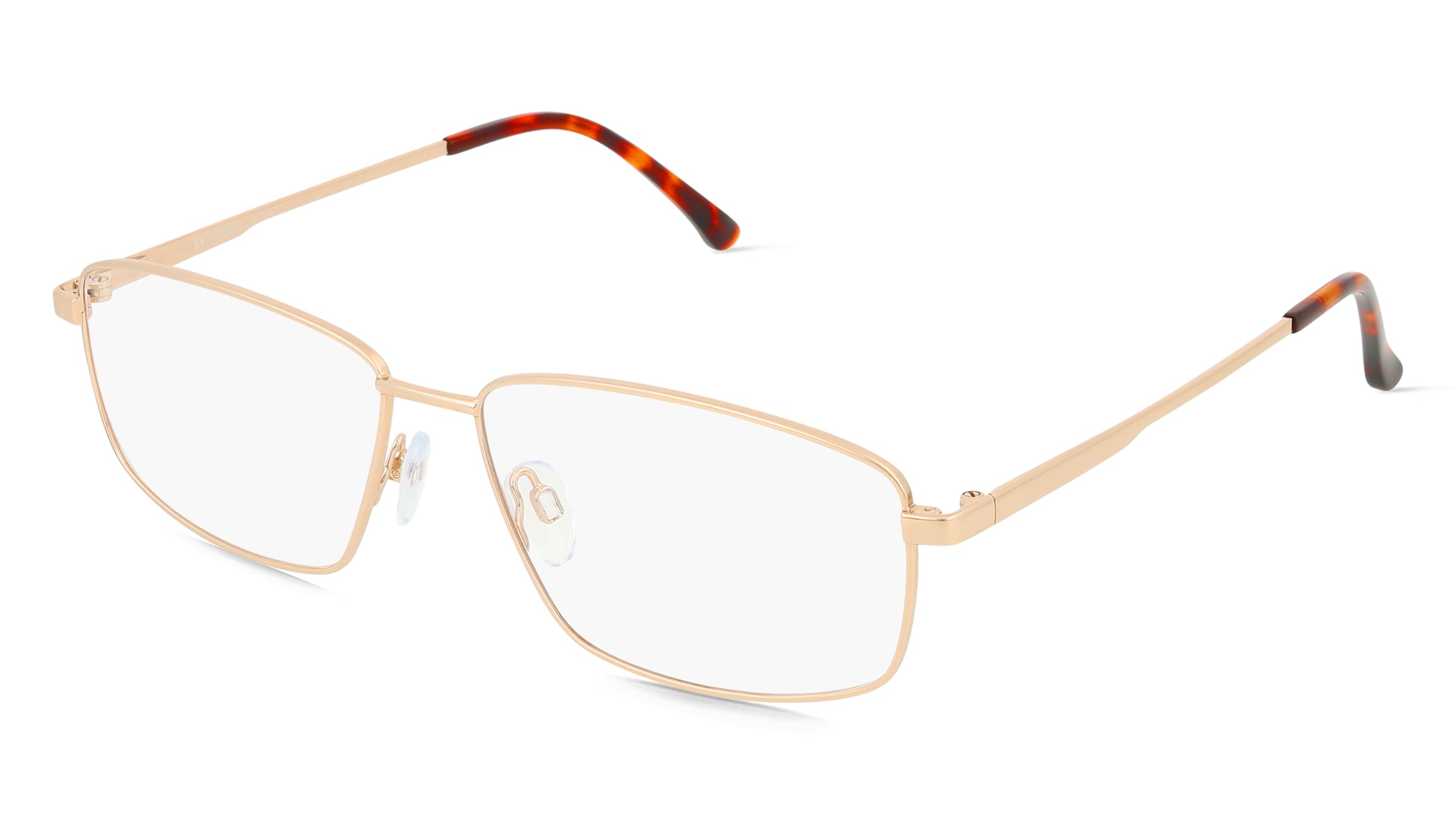 Fielmann BD 564 CL Herren-Brille inkl. Gläser Vollrand Quadratisch Edelstahl-Gestell 59/15/145, Gold