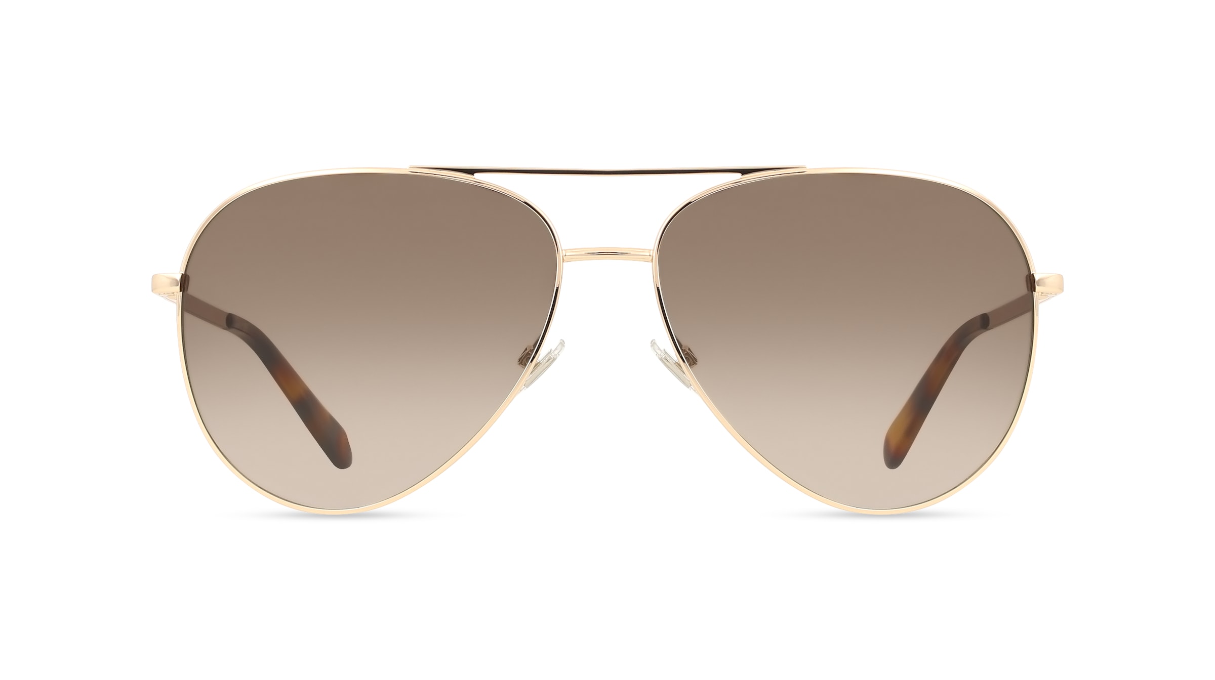 Fossil FOS 3176/G/S Herren-Sonnenbrille Vollrand Pilot Edelstahl-Gestell, gold