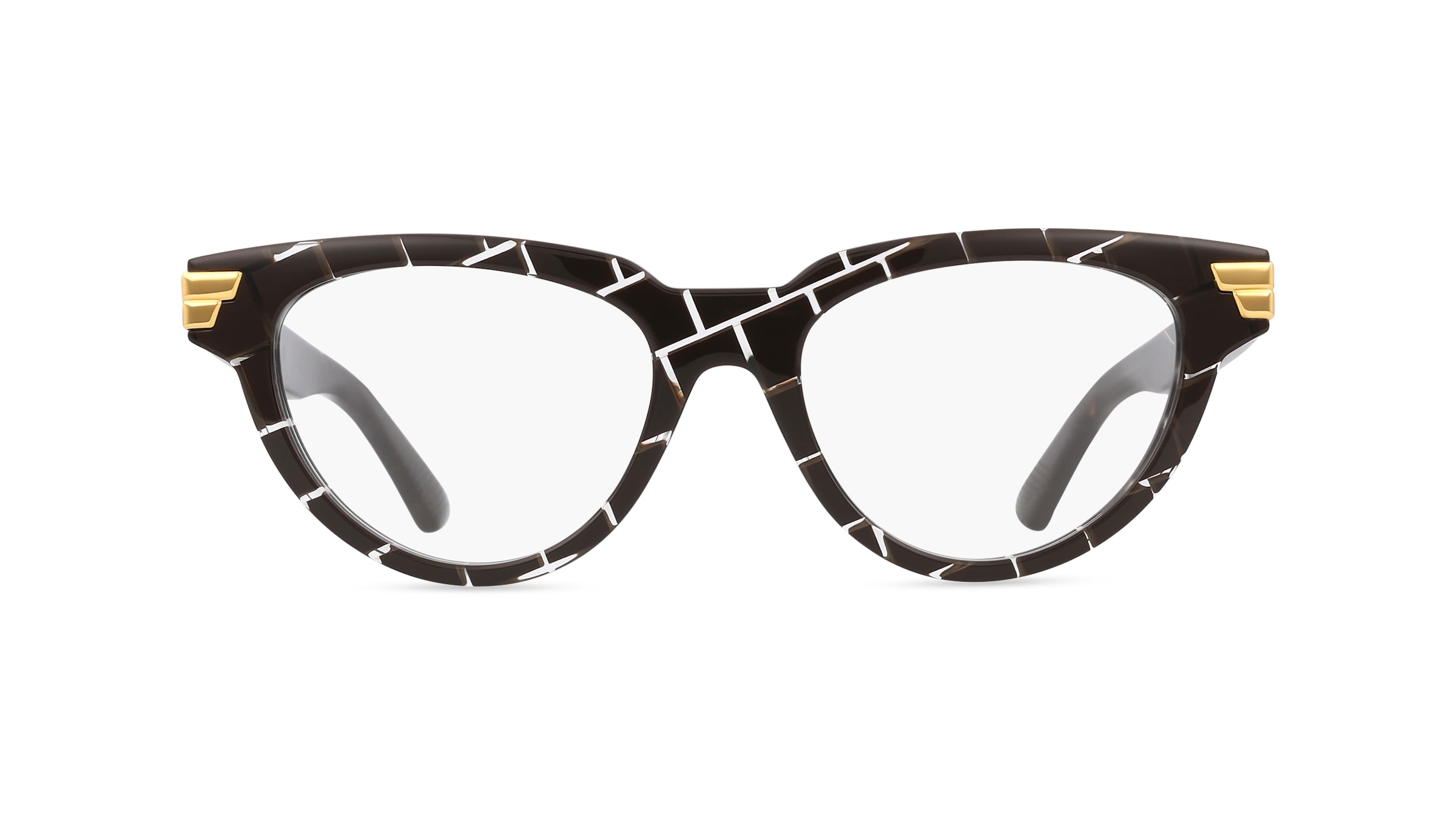 Bottega Veneta BV1106O Unisex-Brille inkl. Gläser Vollrand Butterfly Kunststoff-Gestell 52mm/18mm/140mm, braun