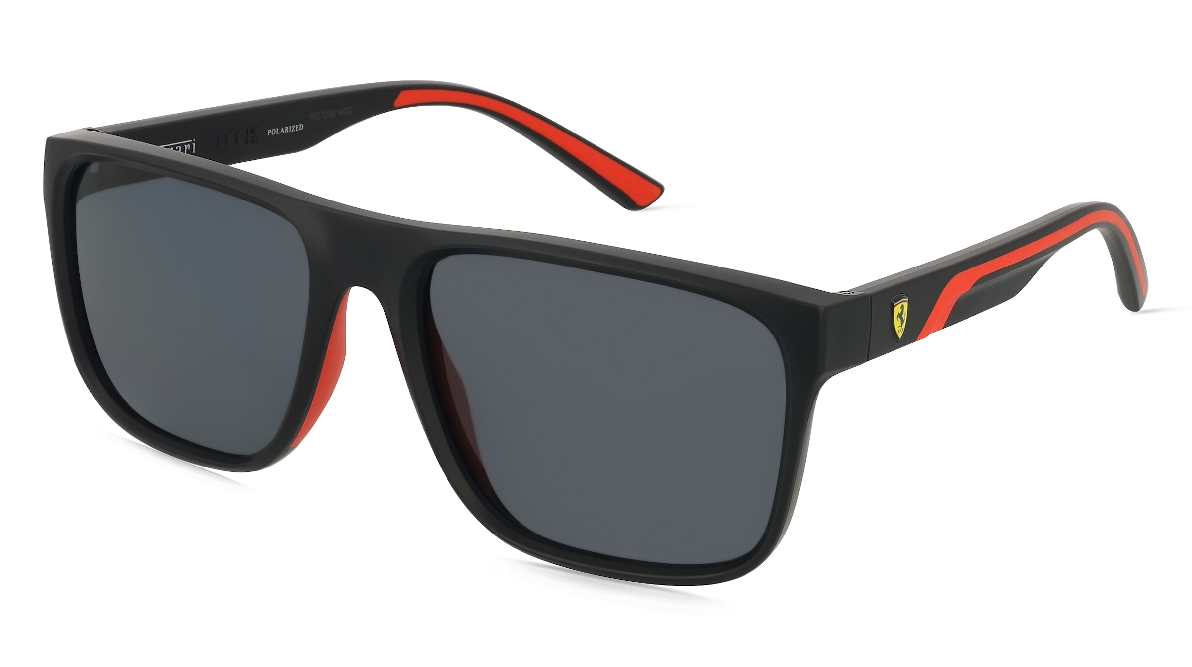 Scuderia Ferrari 0FZ6002U Herren-Sonnenbrille Vollrand Quadratisch Acetat Spritzguss-Gestell, Schwarz