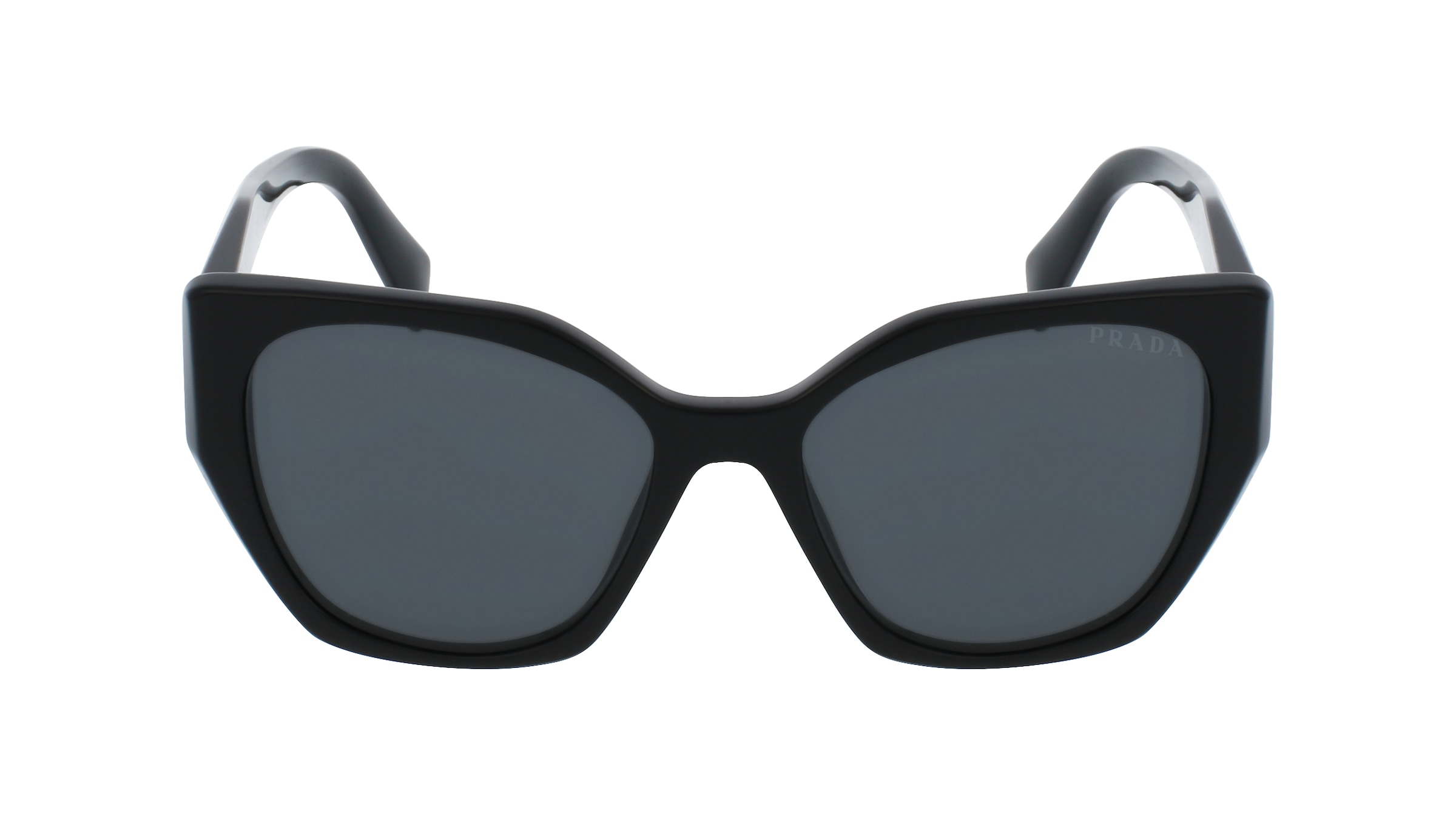 Prada PR 19ZS Damen-Sonnenbrille Vollrand Pilot Acetat-Gestell, Schwarz
