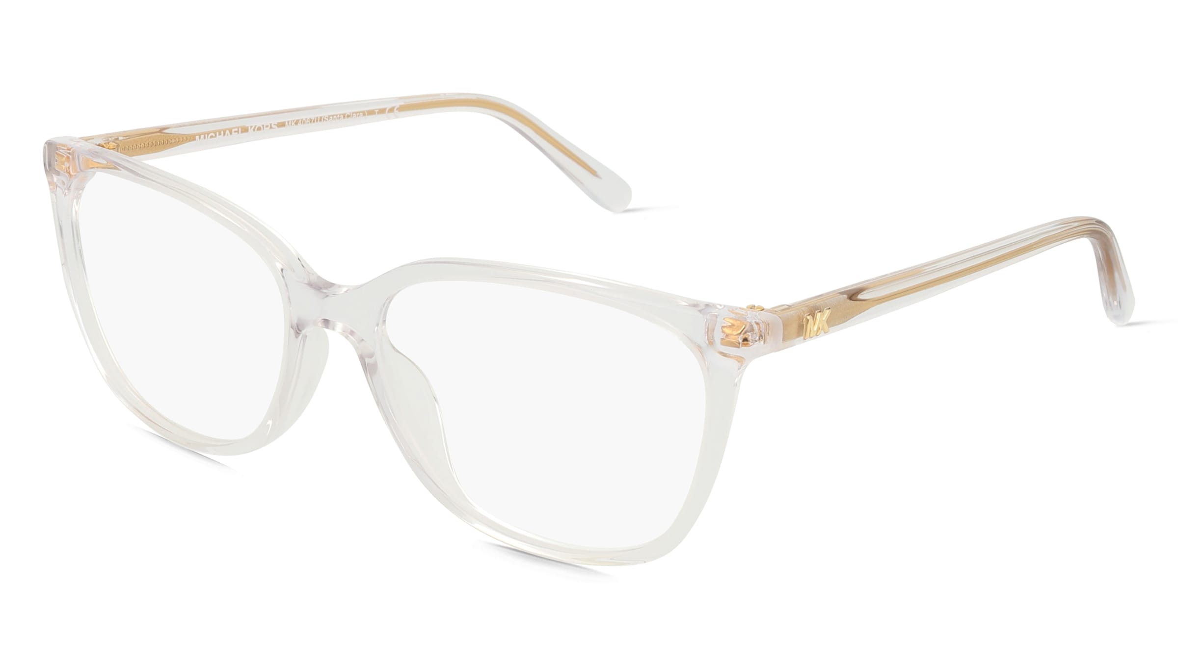 Michael Kors MK4067U Damen-Brille Inkl. Gläser Vollrand Quadratisch Acetat-Gestell 53/16/140, Weiß