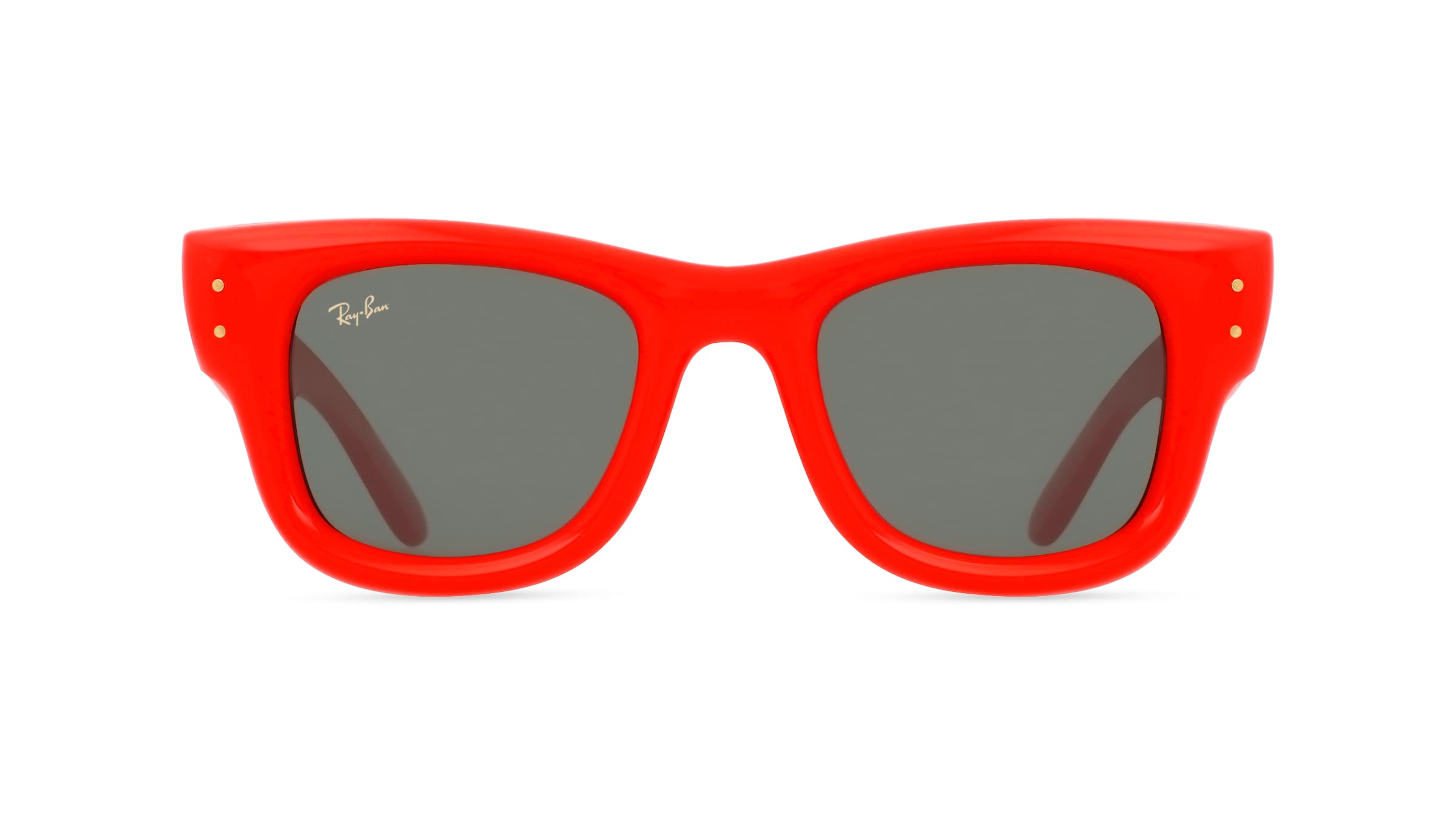 Ray-Ban RB4940 WAYFARER PUFFER Unisex-Sonnenbrille Vollrand Quadratisch Kunststoff-Gestell, rot