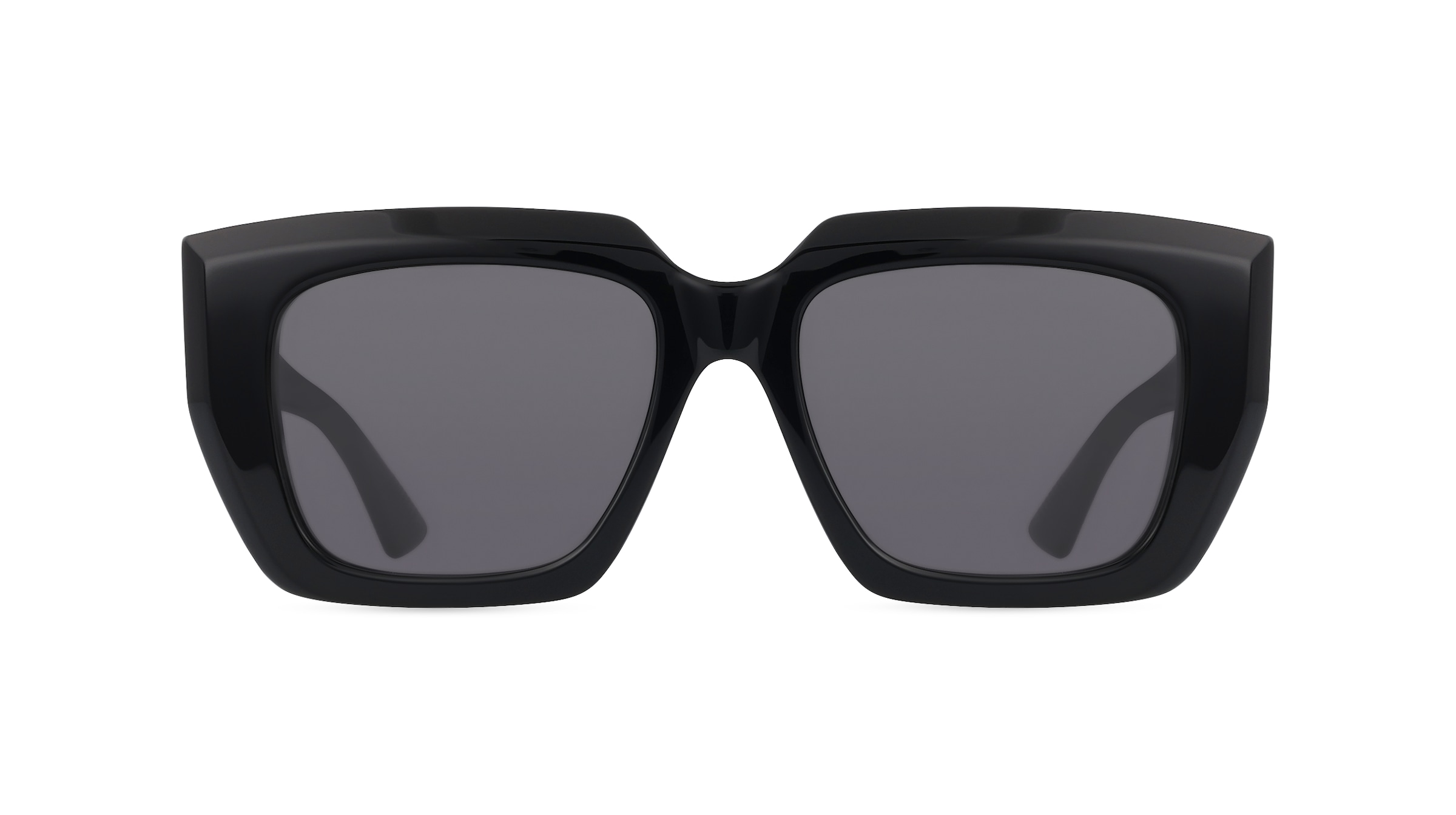 Bottega Veneta BV1030S Damen-Sonnenbrille Vollrand Eckig Kunststoff-Gestell, schwarz