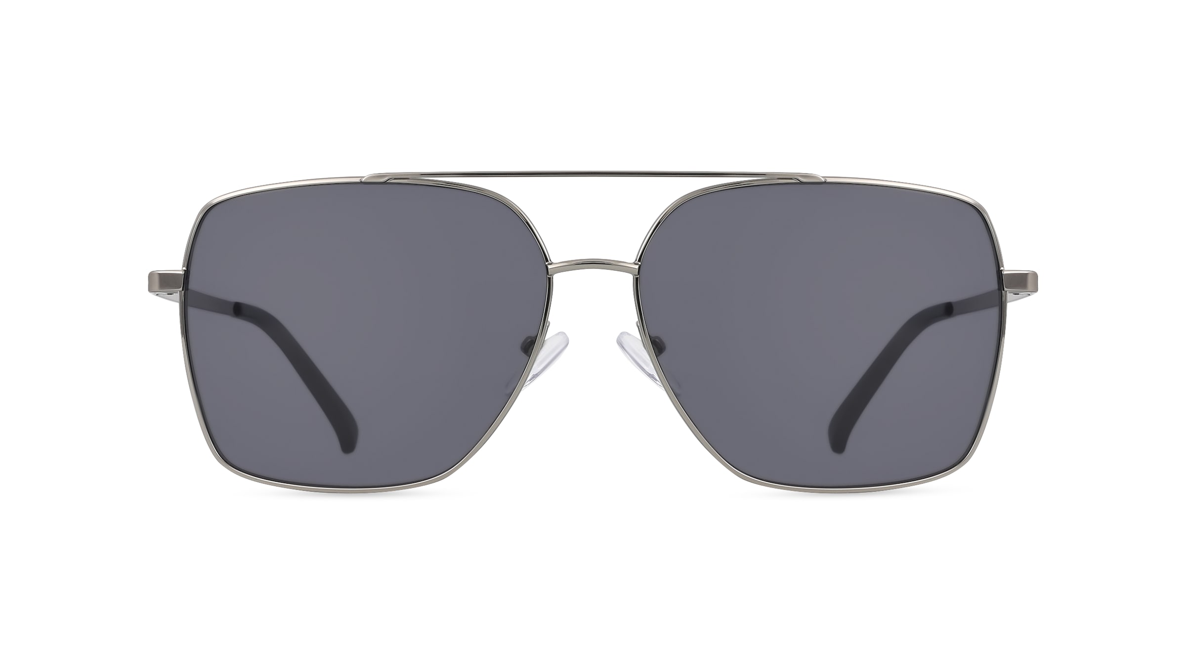 Fielmann BD 557 SUN FA VIKTOR Herren-Sonnenbrille Vollrand Eckig Edelstahl-Gestell, grau