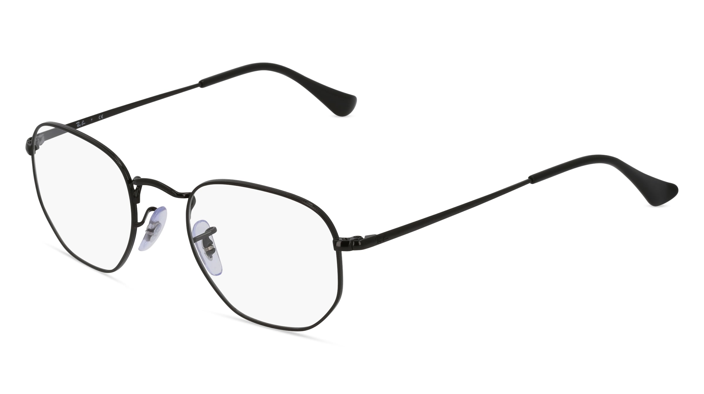 Ray-Ban RB 6448 Unisex-Brille inkl. Gläser Vollrand Panto Metall-Gestell 48/21/145, Schwarz