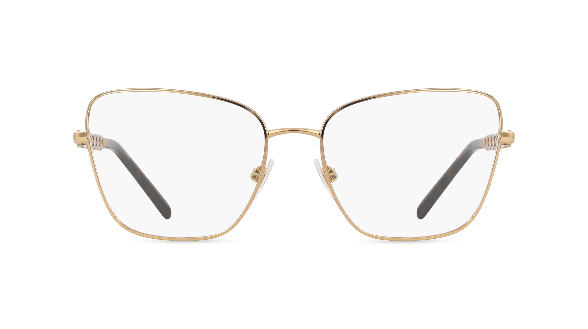 Dolce&Gabbana 0DG1346 Damen-Brille inkl. Gläser Vollrand Butterfly Edelstahl-Gestell 55mm/17mm/140mm, gold