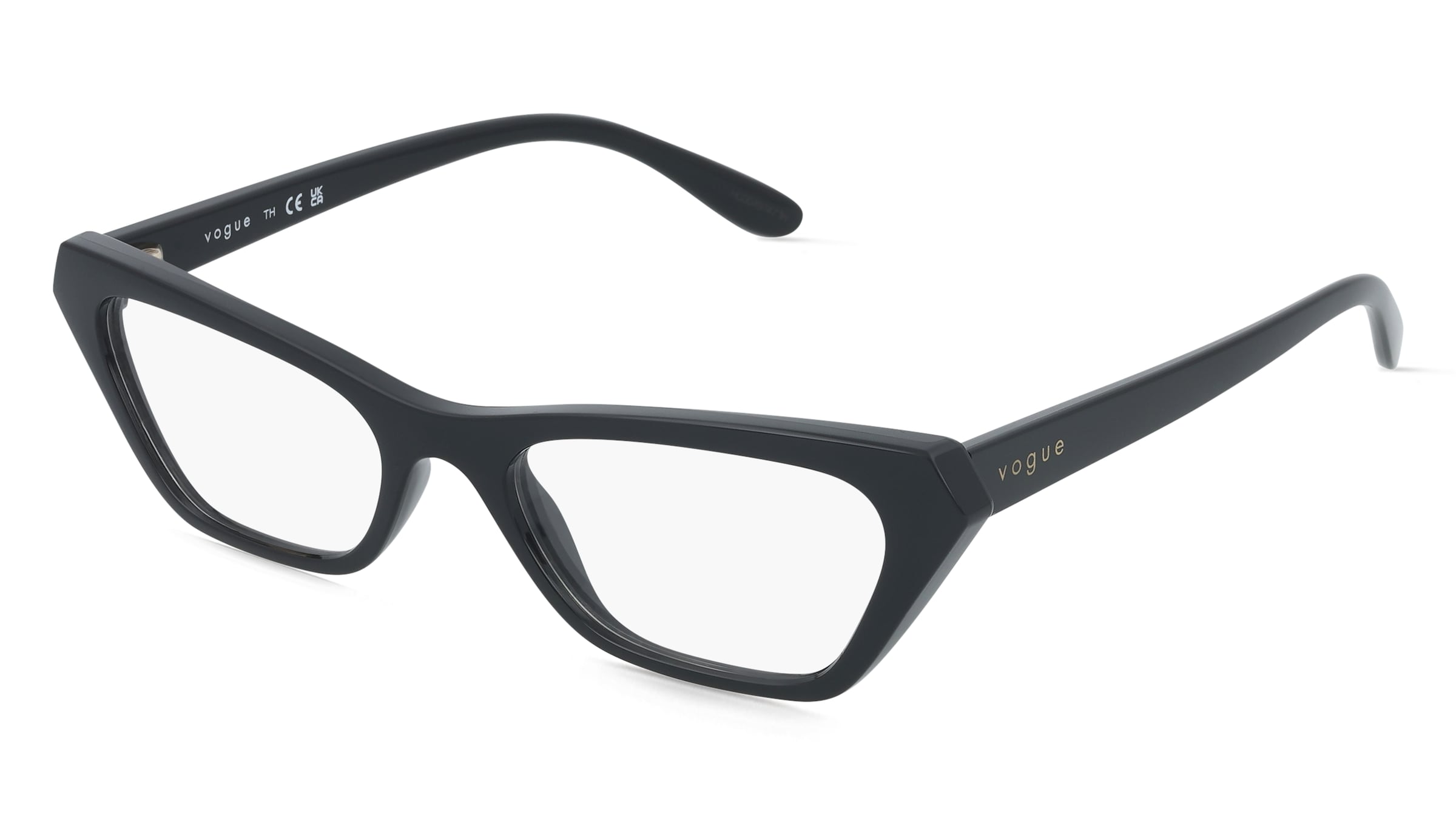 Vogue 0VO5670 Damen-Brille inkl. Gläser Vollrand Cat Eye Kunststoff-Gestell 51/18/140, Schwarz