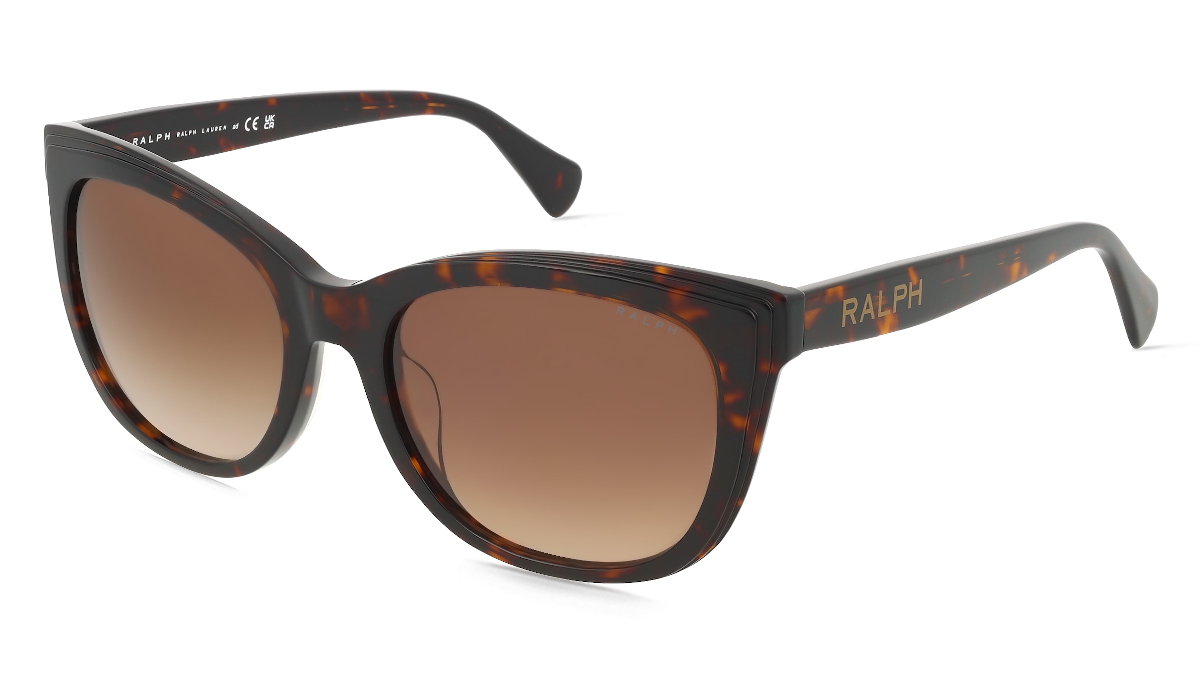 Ralph RA5324U Damen-Sonnenbrille Vollrand Quadratisch Acetat-Gestell, Havanna