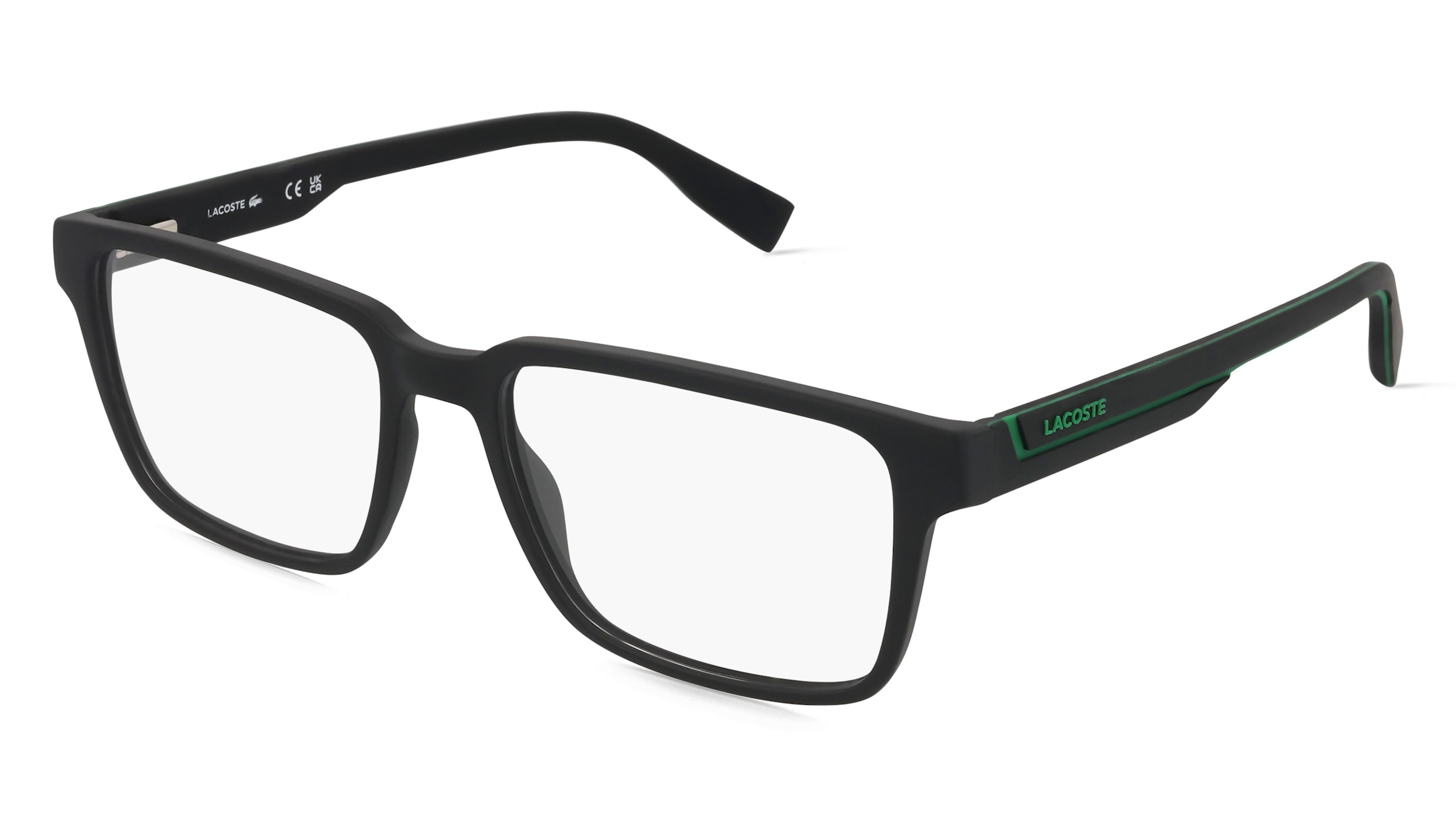 Lacoste L2936 Herren-Brille inkl. Gläser Vollrand Quadratisch Propionat-Gestell 54/17/145, Schwarz