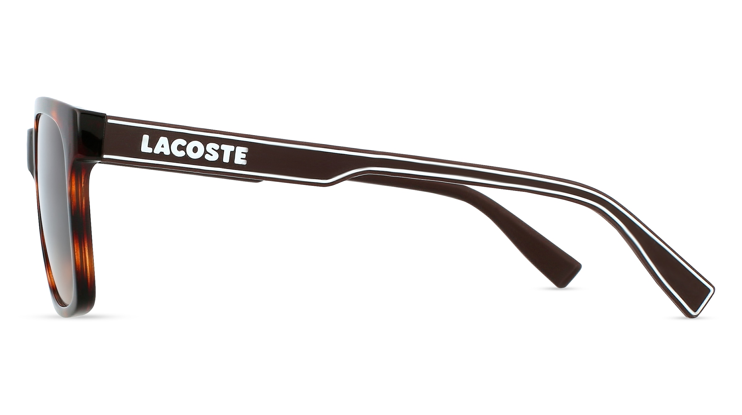 Thumbnail - Lacoste L967S Unisex-Sonnenbrille Vollrand Quadratisch Acetat Spritzguss-Gestell, braun