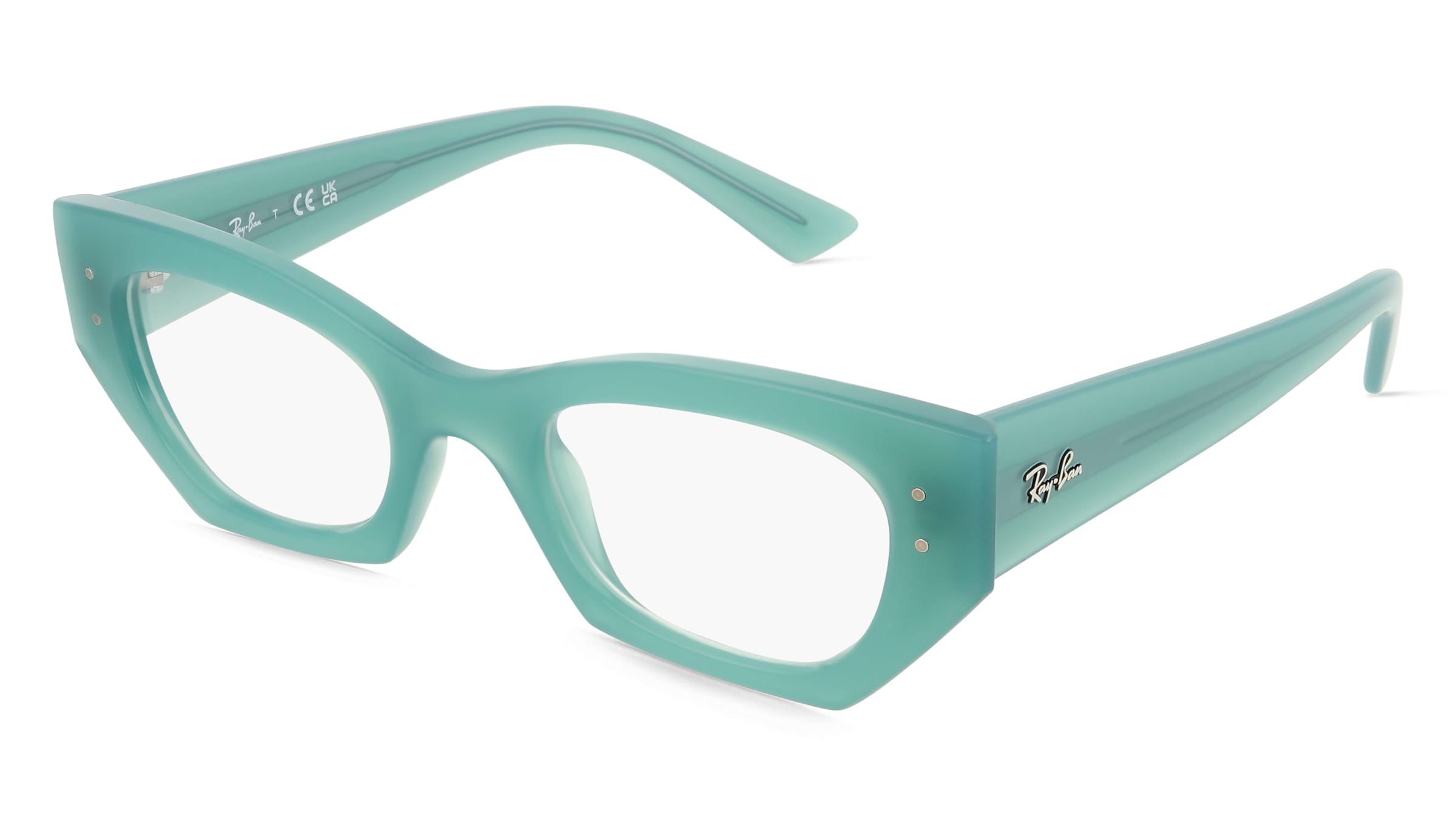 Ray-Ban 0RX7330 ZENA Unisex-Brille inkl. Gläser Vollrand Quadratisch Kunststoff-Gestell 49/22/145, Grün