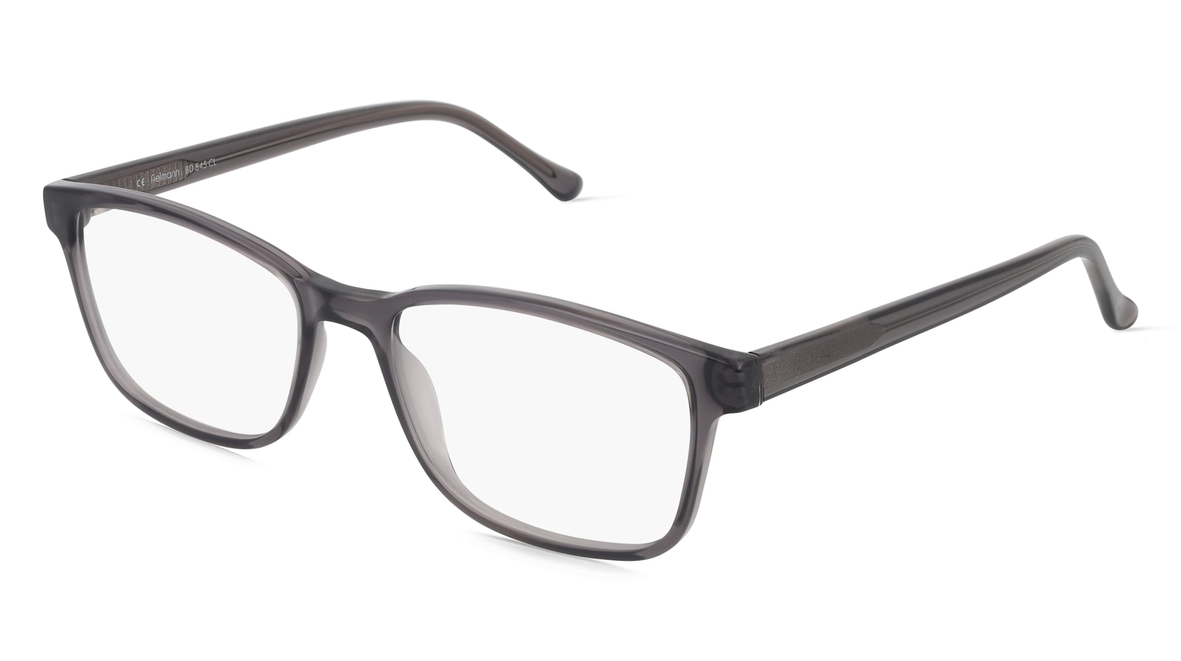 Fielmann BD 545 CL Herren-Brille inkl. Gläser Vollrand Eckig Propionat-Gestell 54mm/17mm/145mm, grau