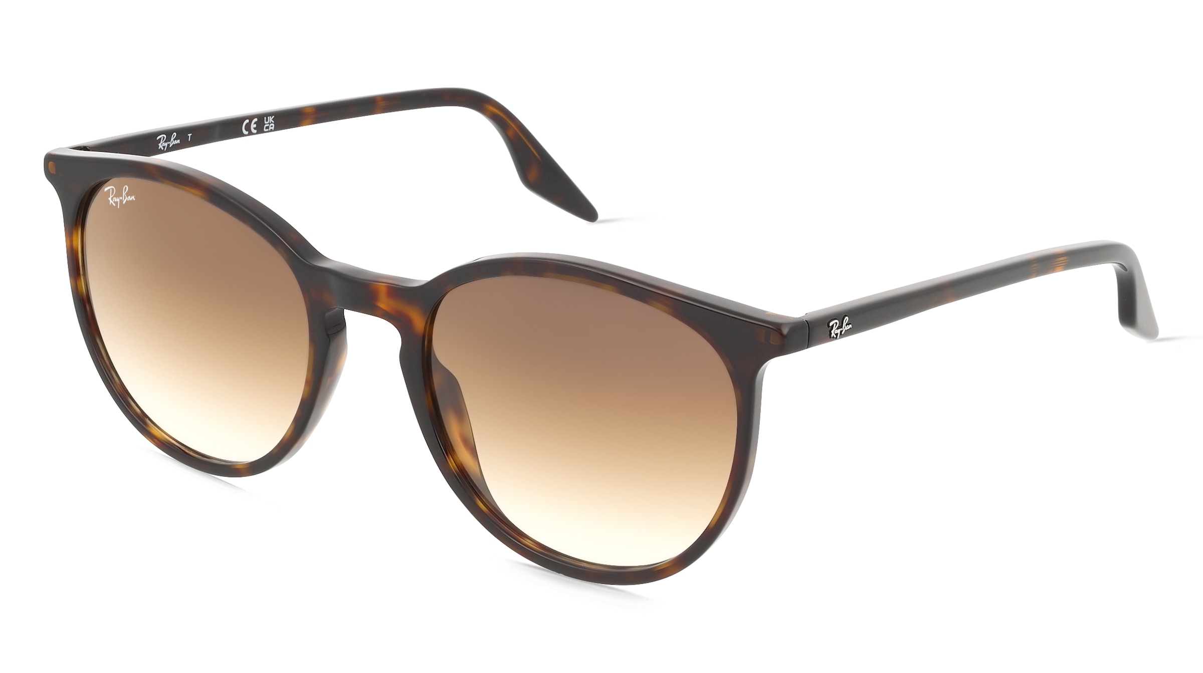 Ray-Ban RB2204 Unisex-Sonnenbrille Vollrand Panto Acetat-Gestell, Havanna