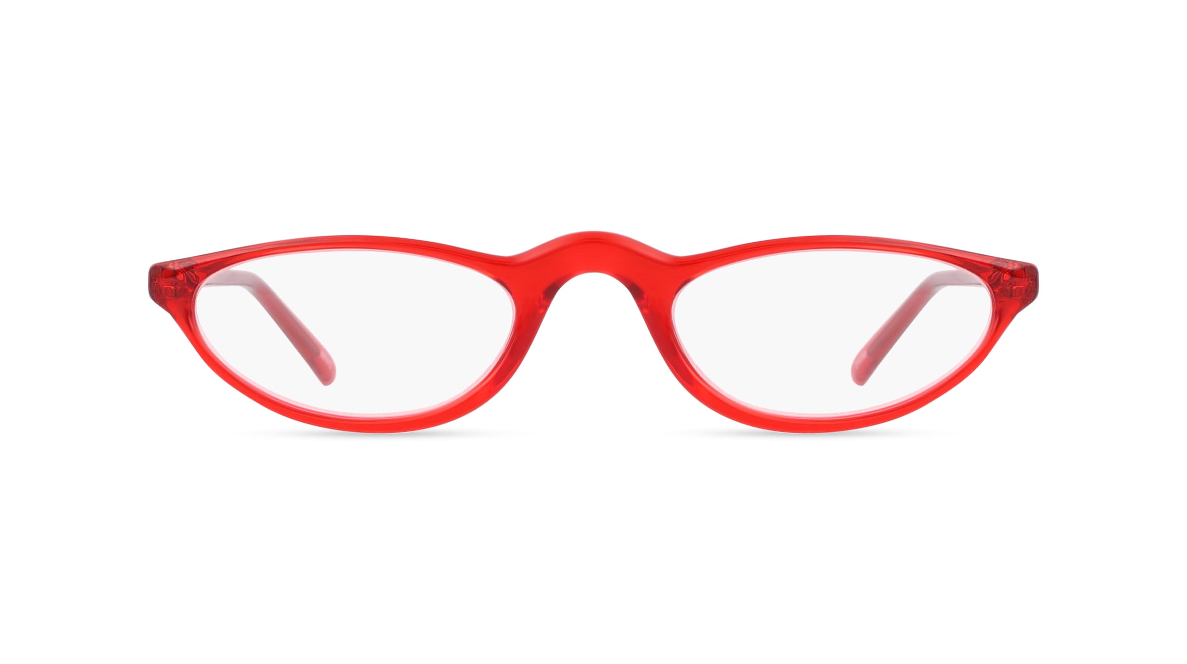 Fielmann INTER 003 Damen-Fertiglesebrille Vollrand Quadratisch TR90-Gestell, Rot