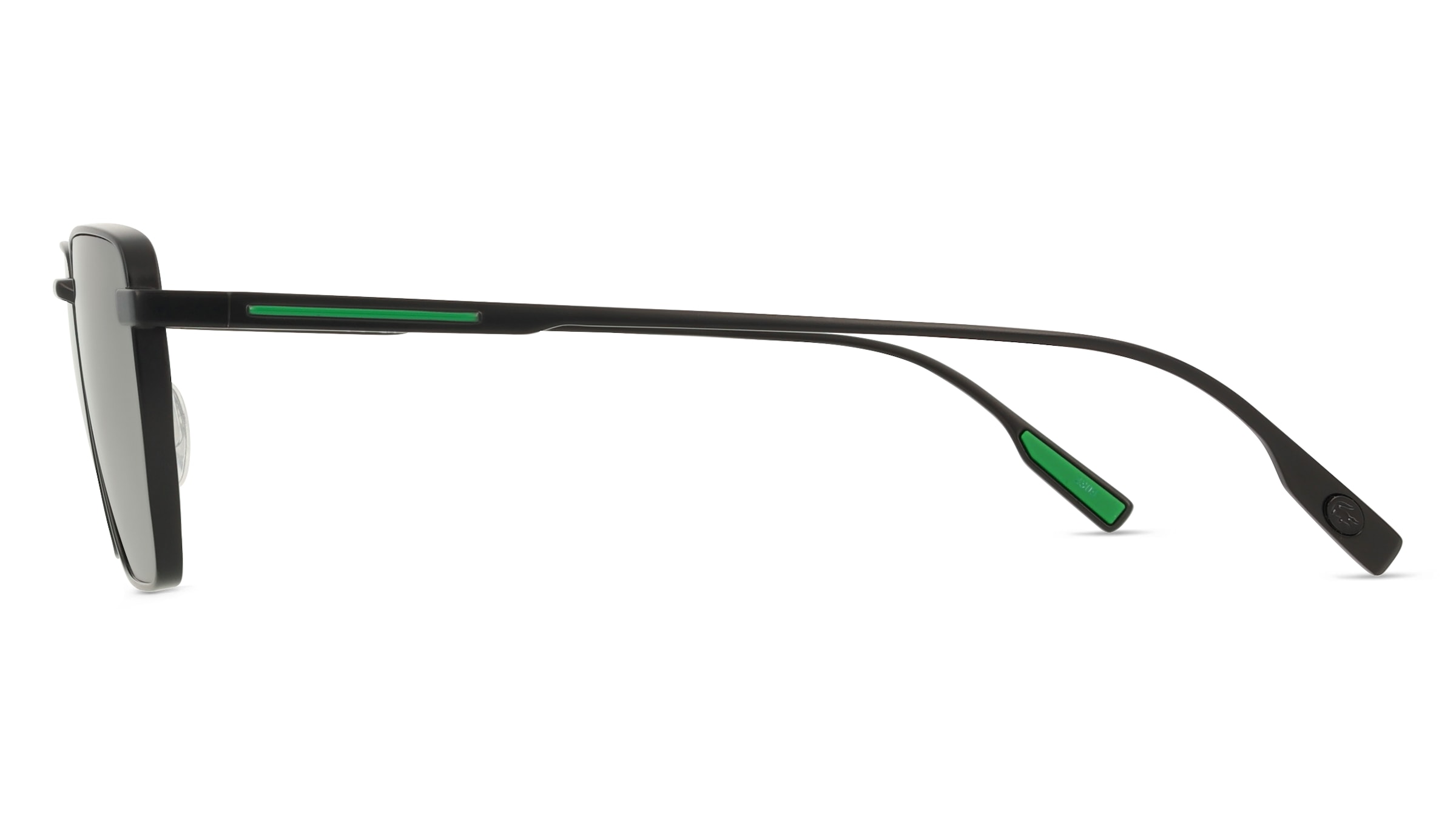 Thumbnail - Lacoste L260S Unisex-Sonnenbrille Vollrand Quadratisch Metall-Gestell, schwarz