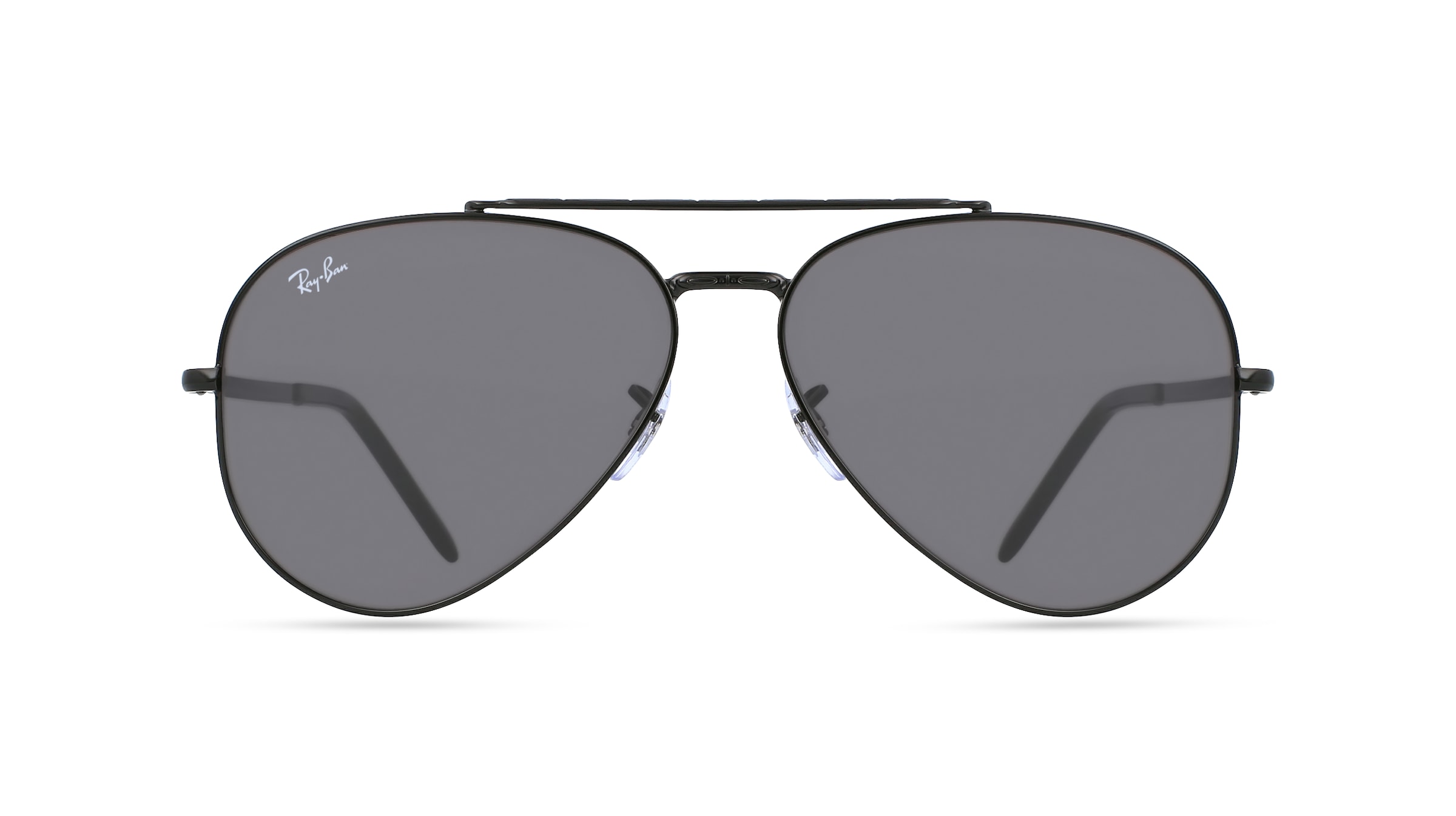 Ray-Ban RB 3625 NEW AVIATOR Unisex-Sonnenbrille Vollrand Pilot Metall-Gestell, schwarz