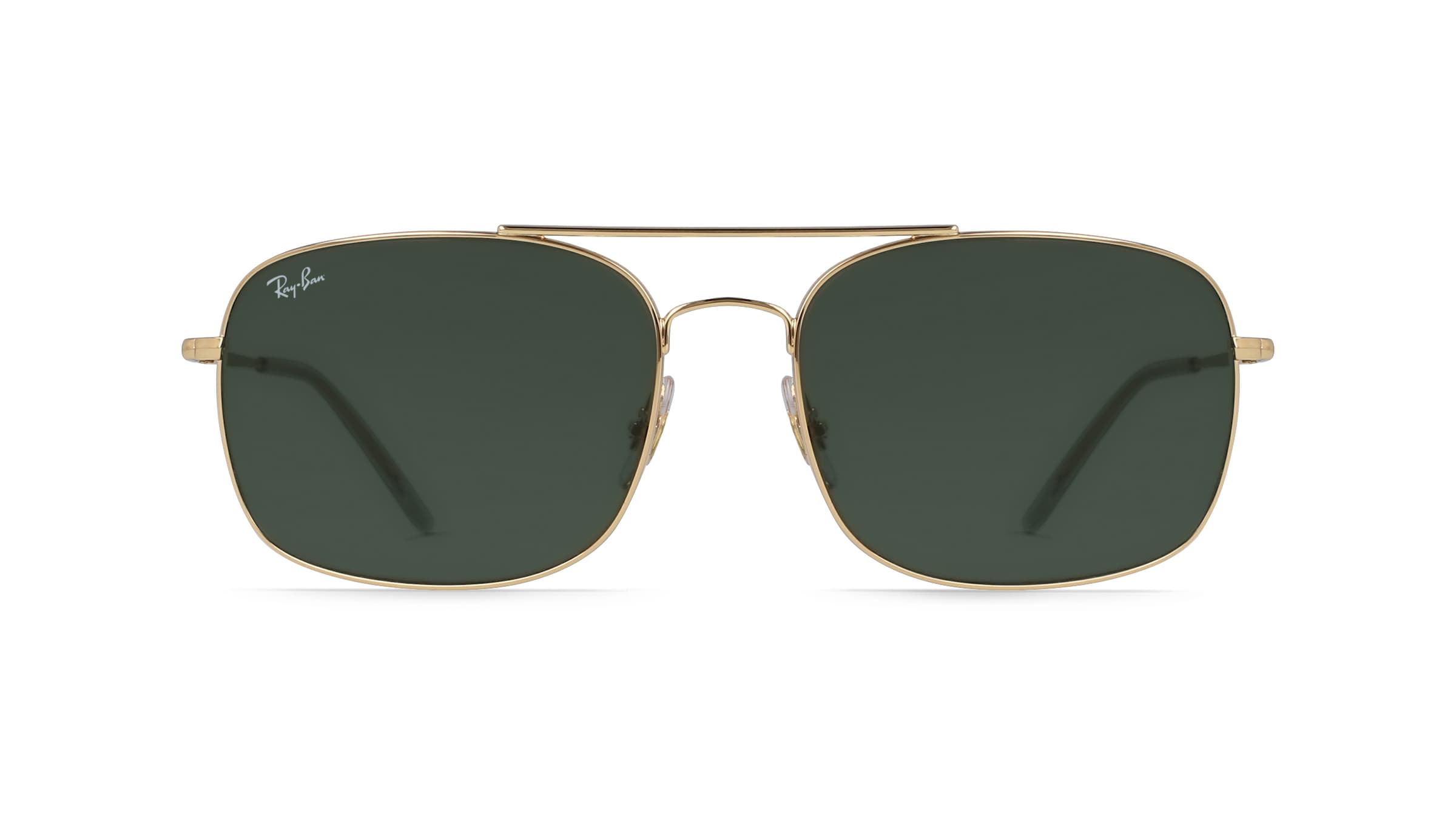 Ray-Ban RB 3611 Herren-Sonnenbrille Vollrand Eckig Metall-Gestell, Gold