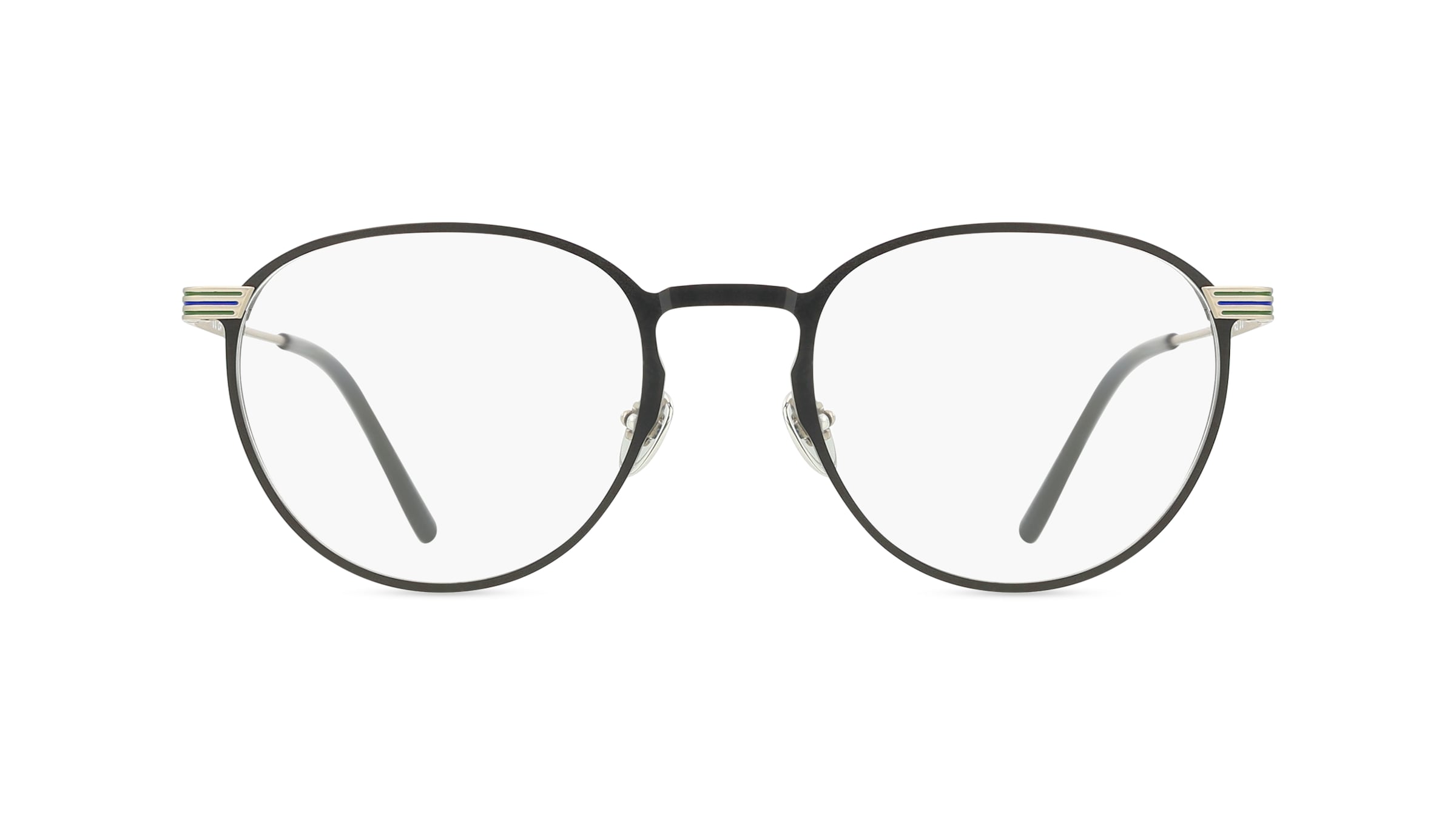 Lacoste L2284E Unisex-Brille inkl. Gläser Vollrand Rund Edelstahl-Gestell 51mm/20mm/145mm, schwarz