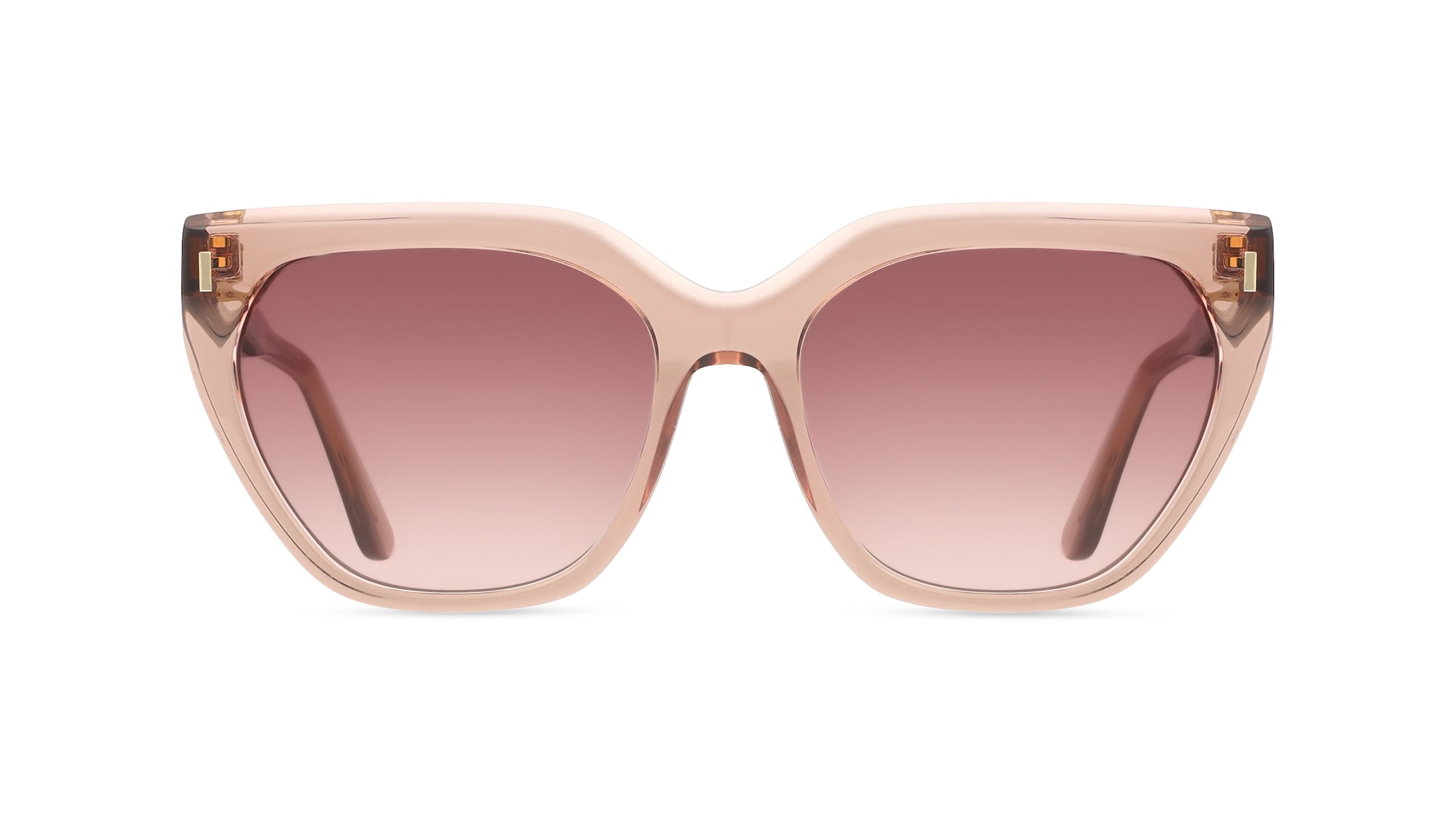 Calvin Klein CK24535S Damen-Sonnenbrille Vollrand Butterfly Acetat-Gestell, Beige