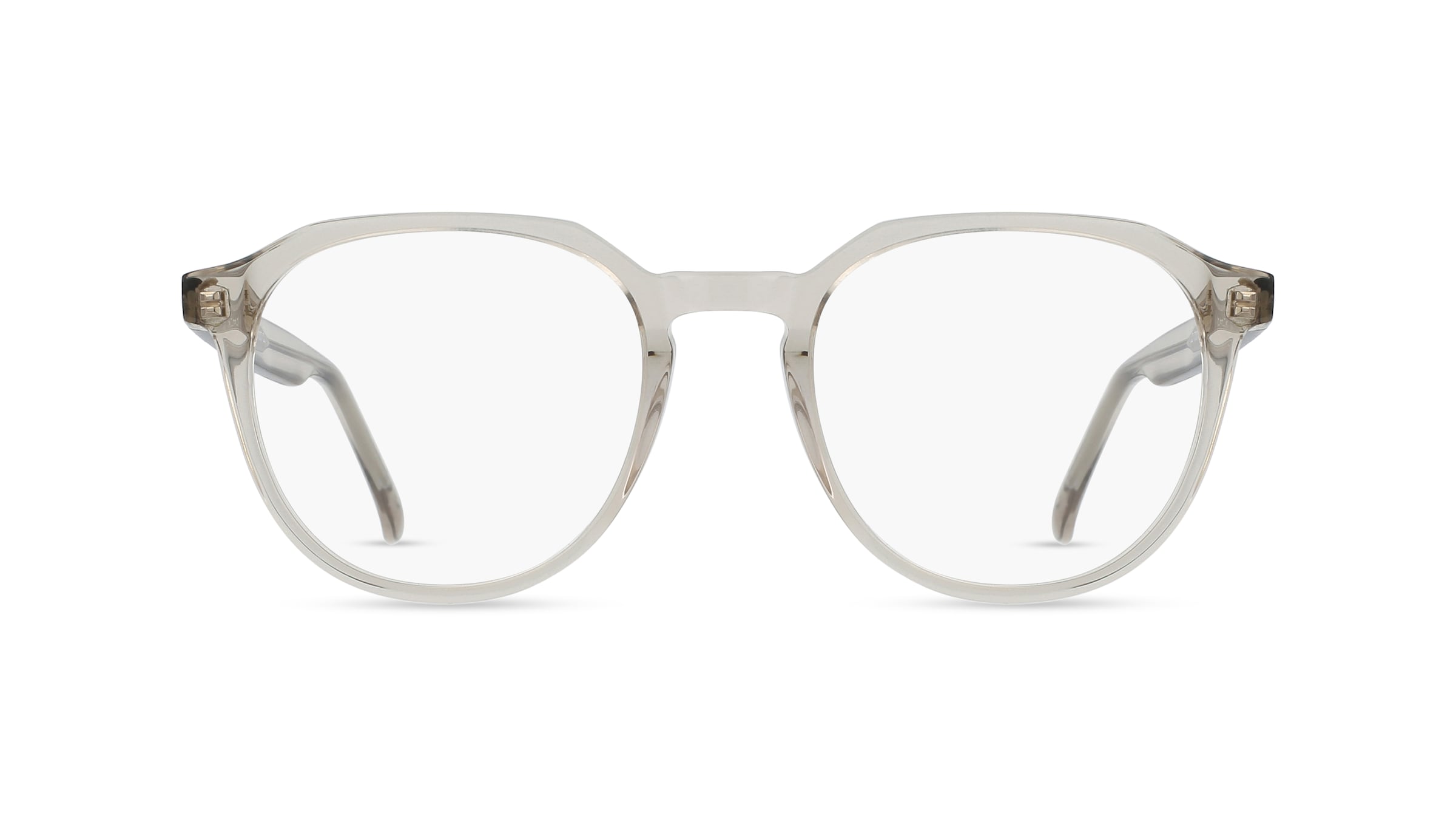 Fielmann AB 007 CL Unisex-Brille inkl. Gläser Vollrand Panto Acetat-Gestell 53mm/20mm/145mm, gelb