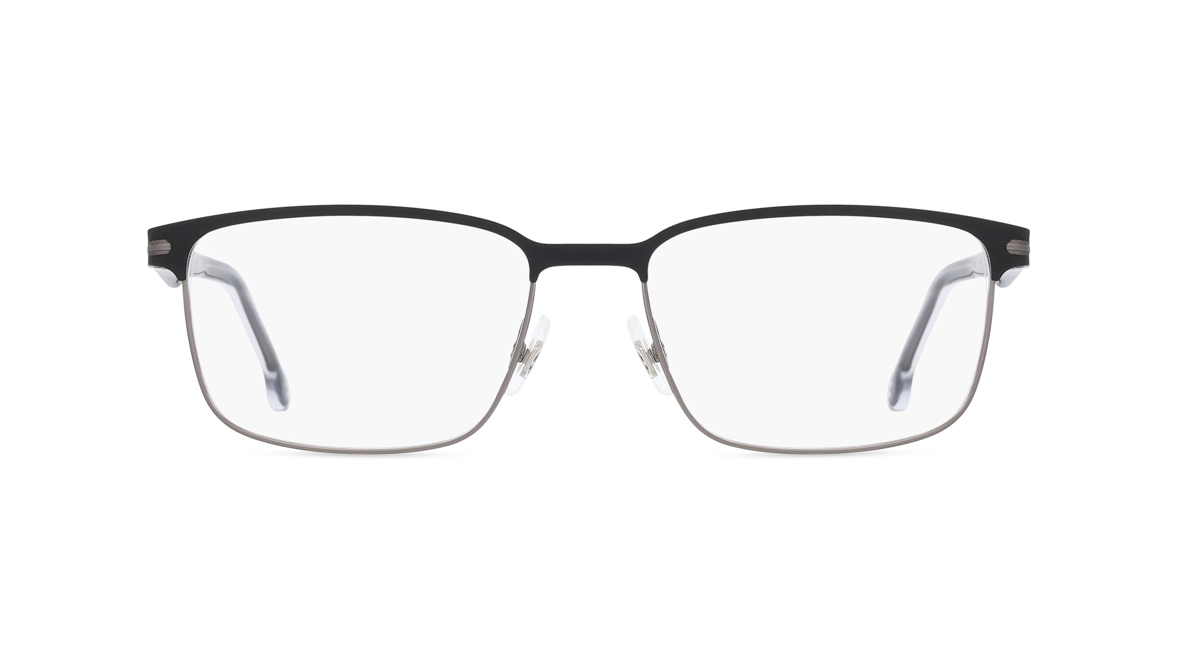 Carrera 285 Herren-Brille inkl. Gläser Vollrand Eckig Metall-Gestell 55mm/17mm/145mm, schwarz