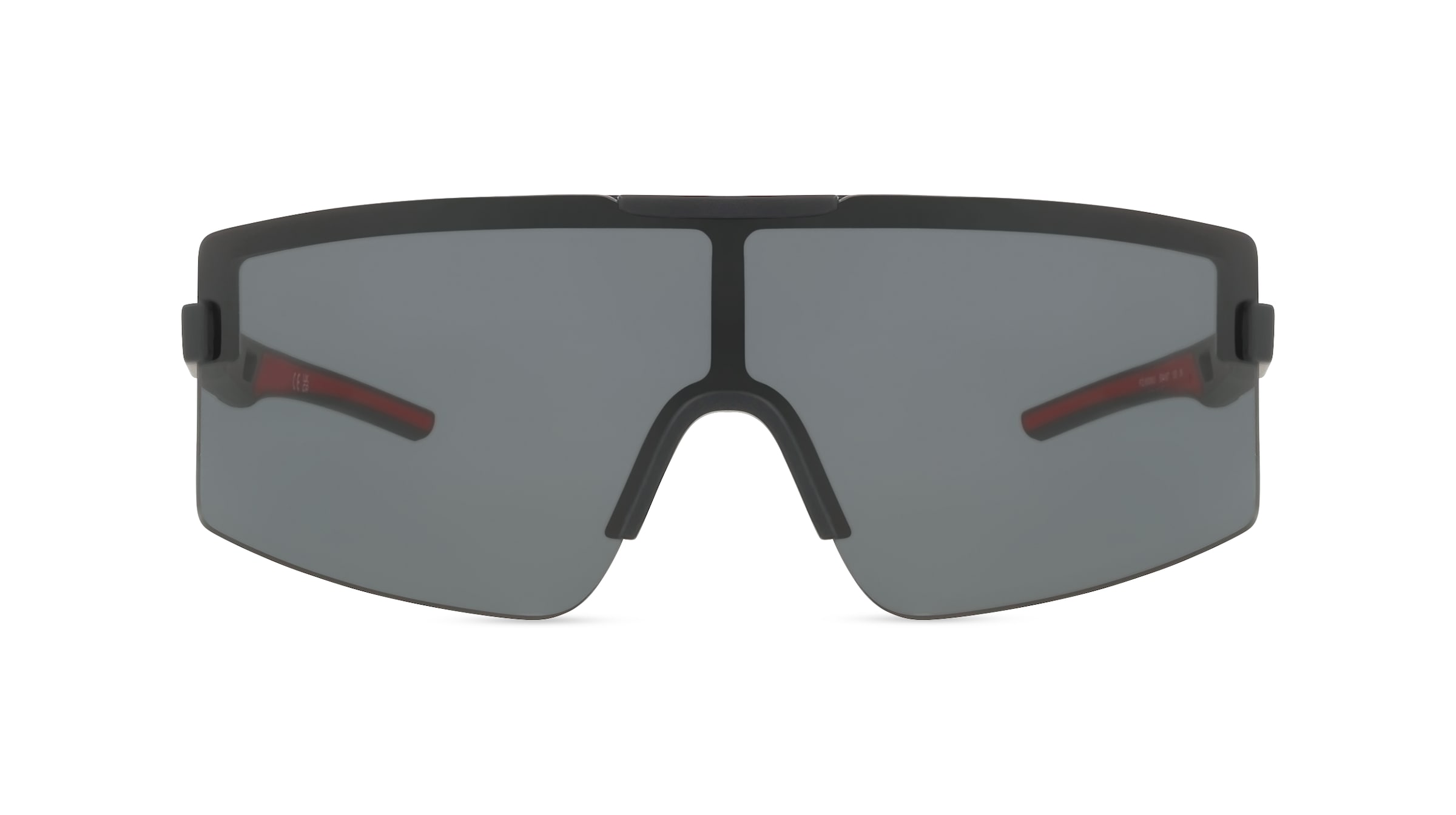 Scuderia Ferrari FZ6008U Herren-Sonnenbrille Randlos Monoscheibe Kunststoff-Gestell, schwarz