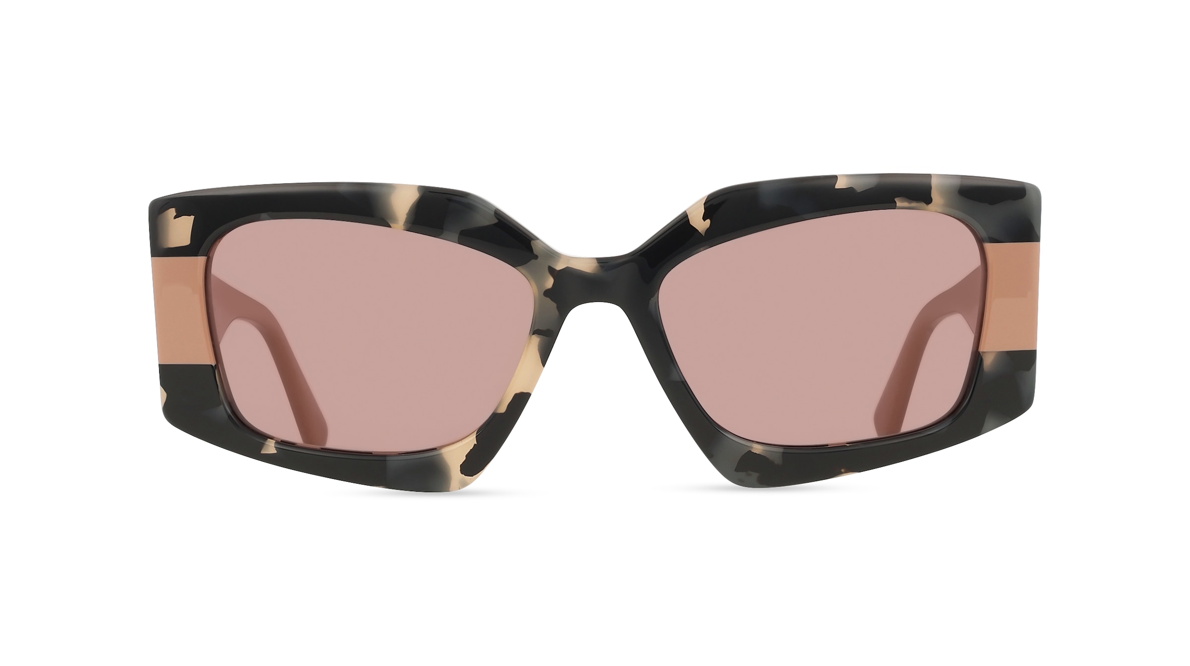 Karl Lagerfeld KL6206S Damen-Sonnenbrille Vollrand Eckig Acetat-Gestell, schwarz