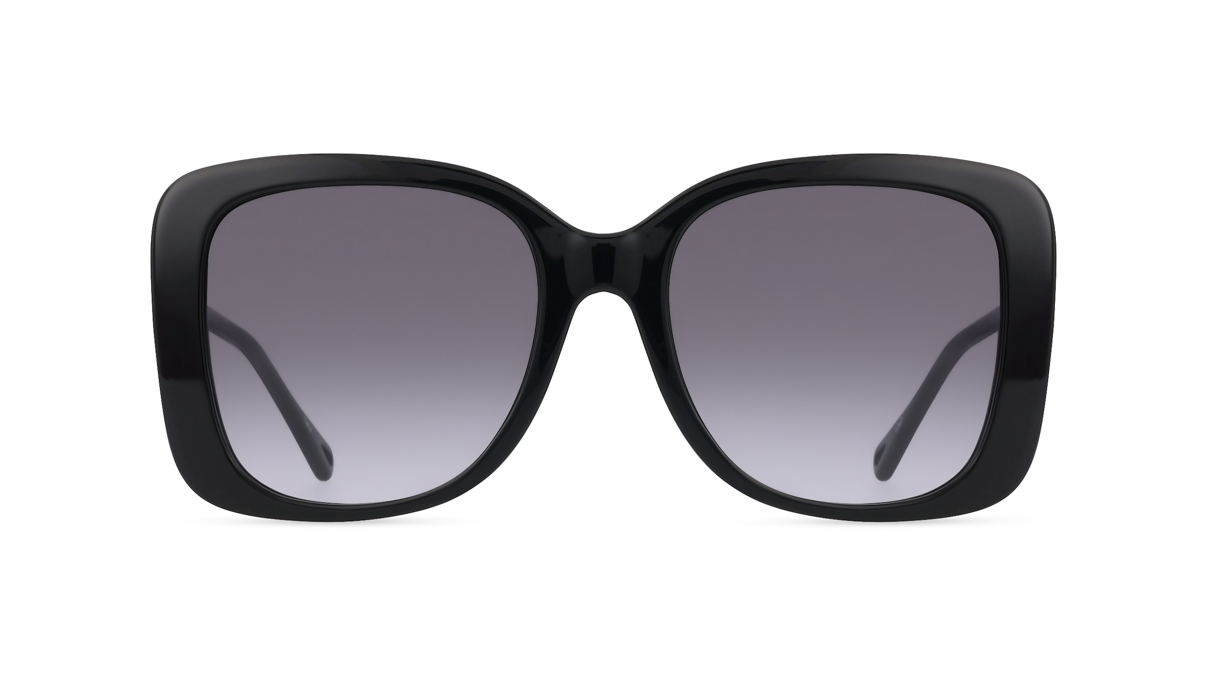 Chloé CH0125S Damen-Sonnenbrille Vollrand Eckig Bio-Acetat-Gestell, schwarz