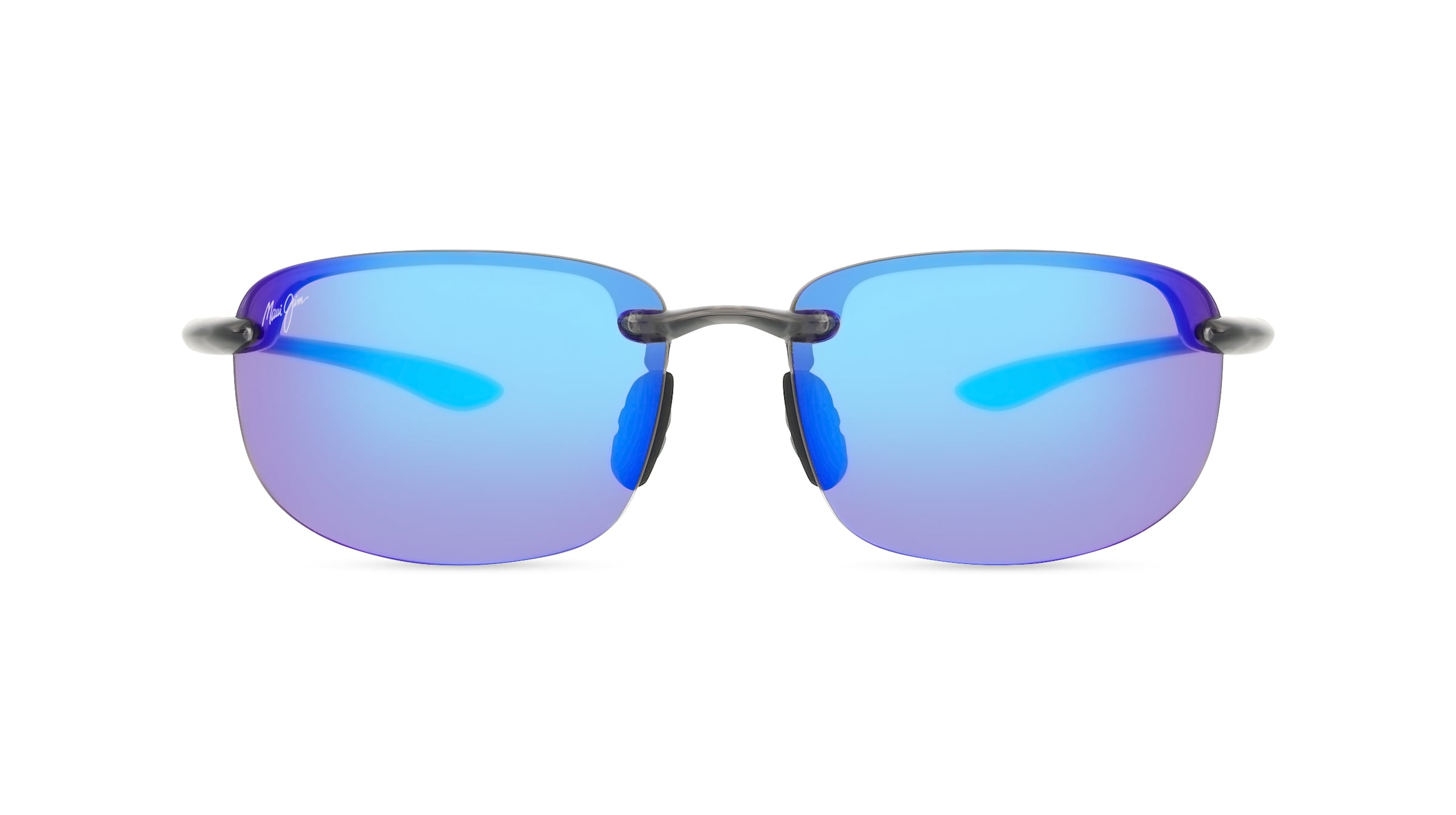 Maui Jim B407 Damen-Sonnenbrille Randlos Eckig Kunststoff-Gestell, grau