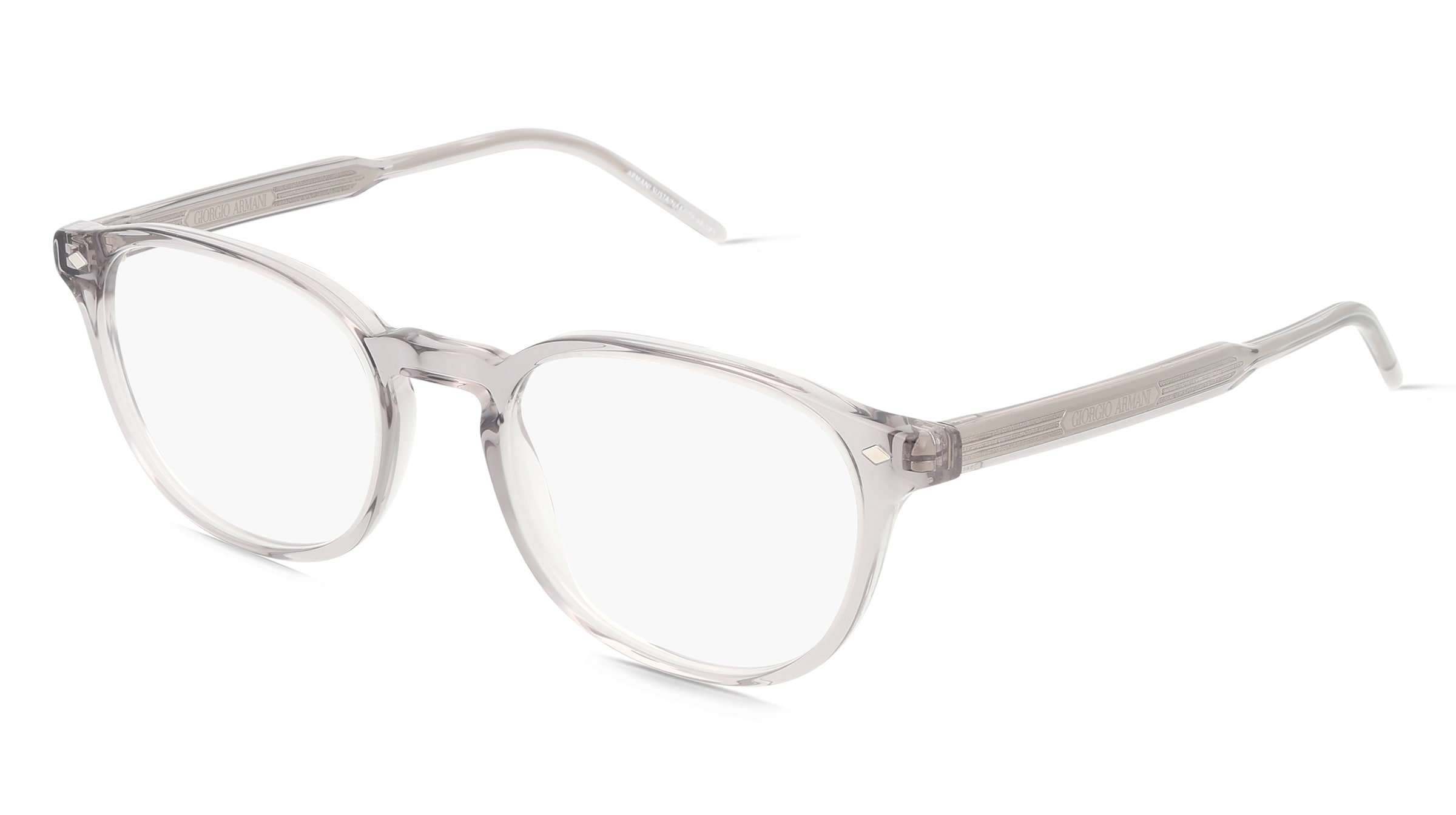 Giorgio Armani 0AR7259 Herren-Brille inkl. Gläser Vollrand Panto Acetat-Gestell 52/19/145, Grau