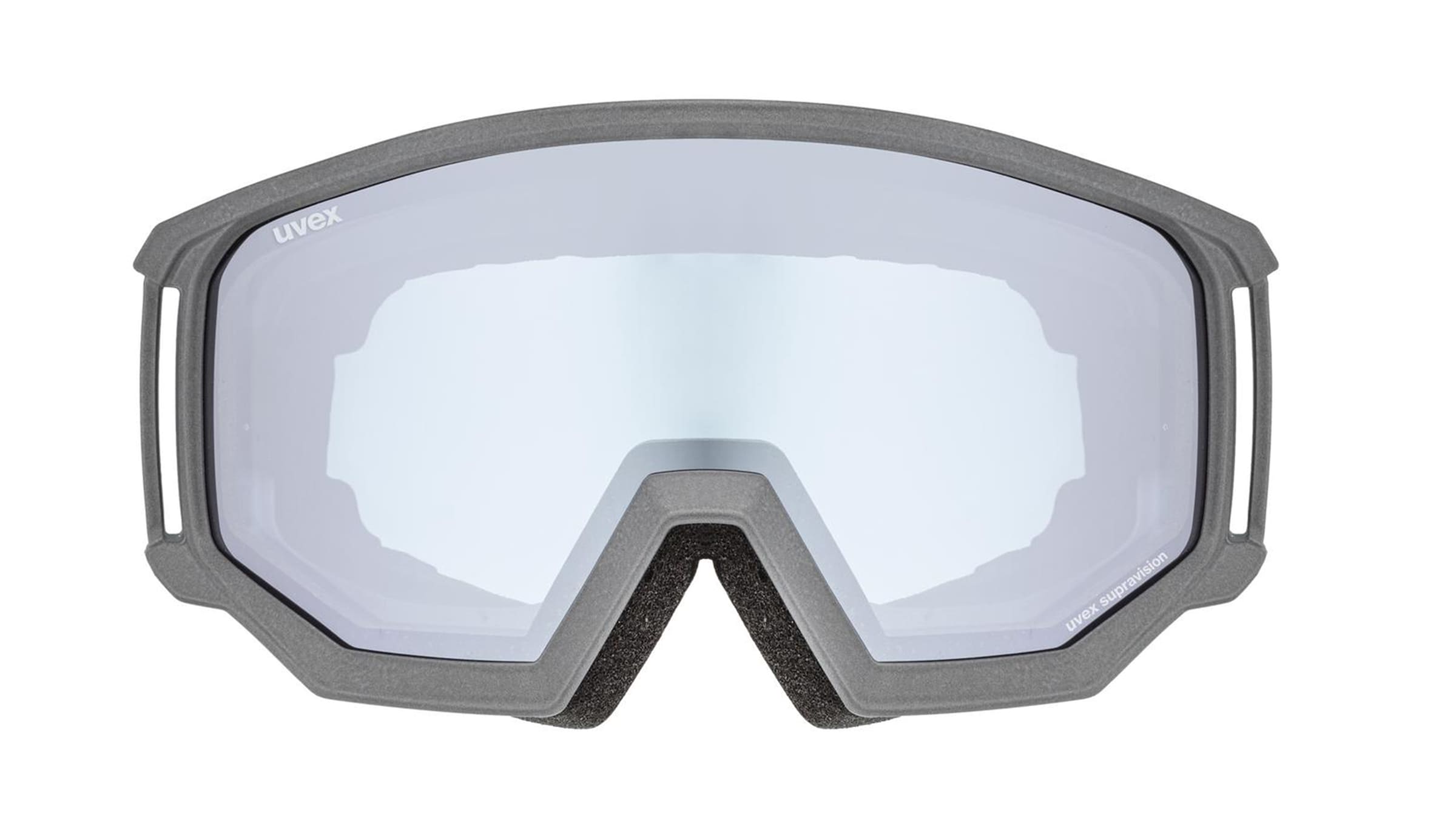 Uvex Athletic FM Unisex-Skibrille Vollrand Monoscheibe Kunststoff-Gestell, grau