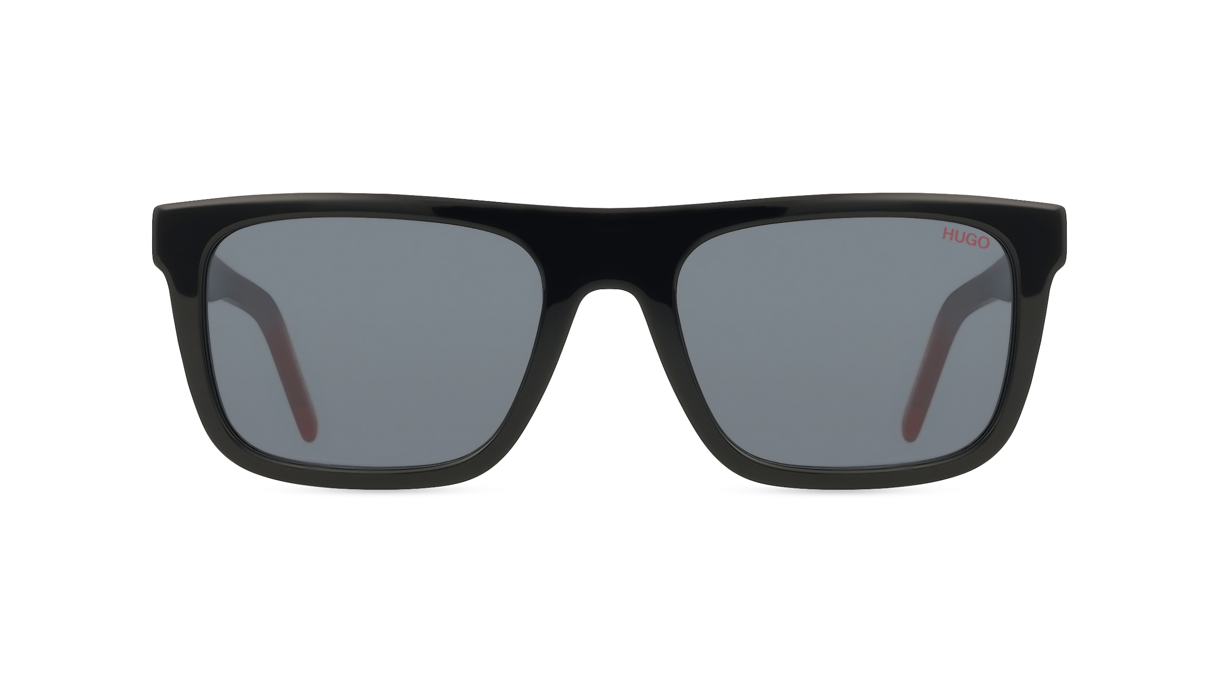 Hugo HG 1297/S Unisex-Sonnenbrille Vollrand Eckig Acetat-Gestell, schwarz