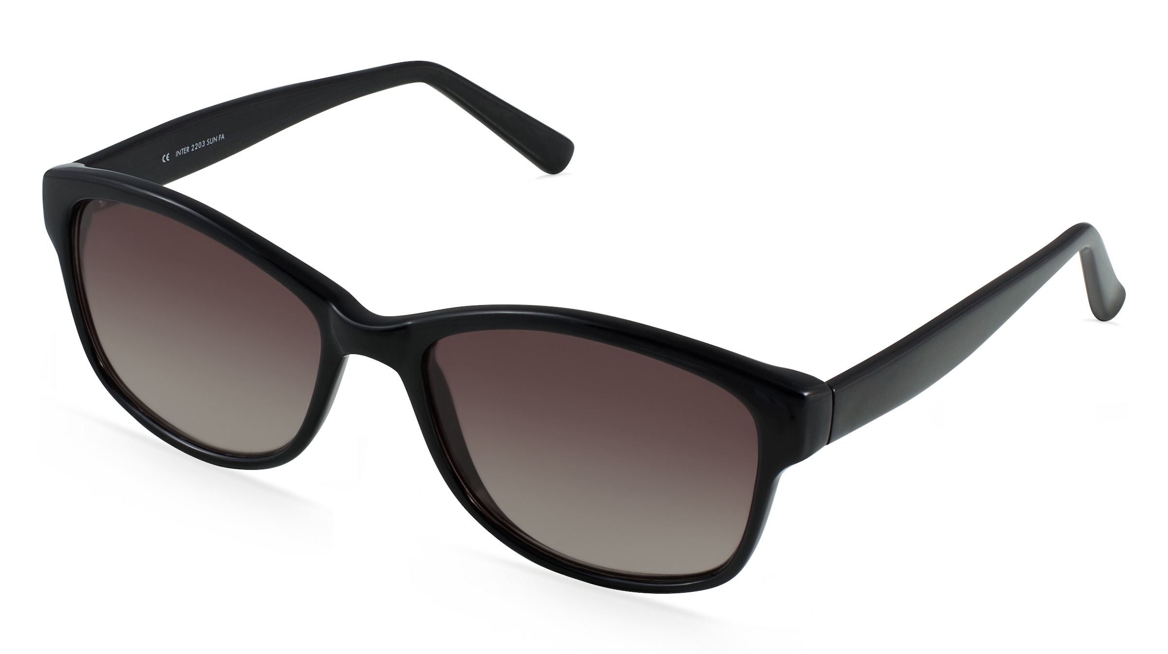 Fielmann INTER 2203 SUN FA Damen-Sonnenbrille Vollrand Quadratisch Propionat-Gestell, Schwarz