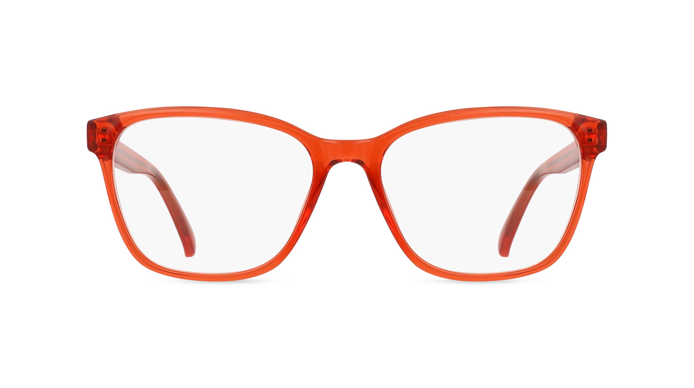 Fielmann OU 061 CL GERDA Damen-Brille inkl. Gläser Vollrand Eckig Acetat-Gestell 53mm/16mm/140mm, Rot