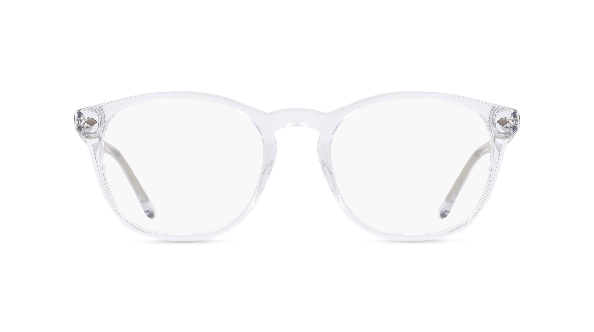 Giorgio Armani 0AR7074 Herren-Brille inkl. Gläser Vollrand Panto Acetat-Gestell 50/19/145, Weiß