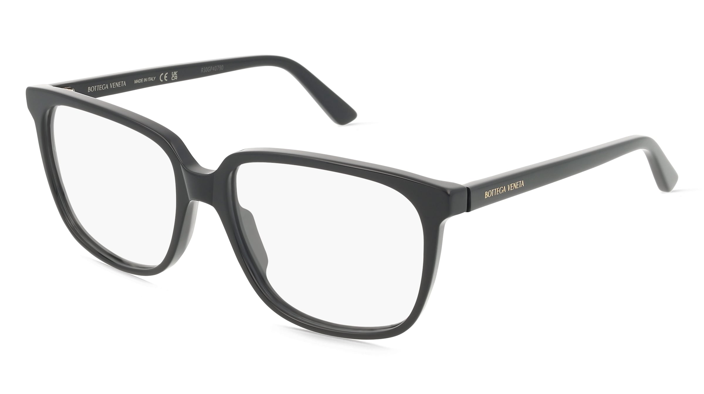Bottega Veneta BV1315O Unisex-Brille inkl. Gläser Vollrand Quadratisch Acetat-Gestell 56/16/145, Schwarz