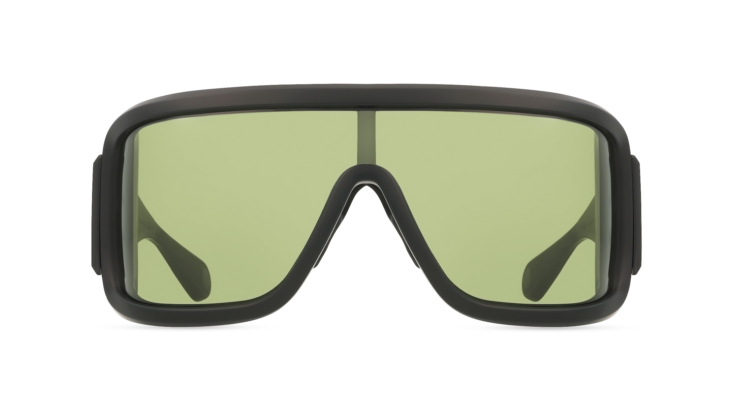 Moncler ME8003 Unisex-Sonnenbrille Vollrand Rechteckig Kunststoff-Gestell, Schwarz