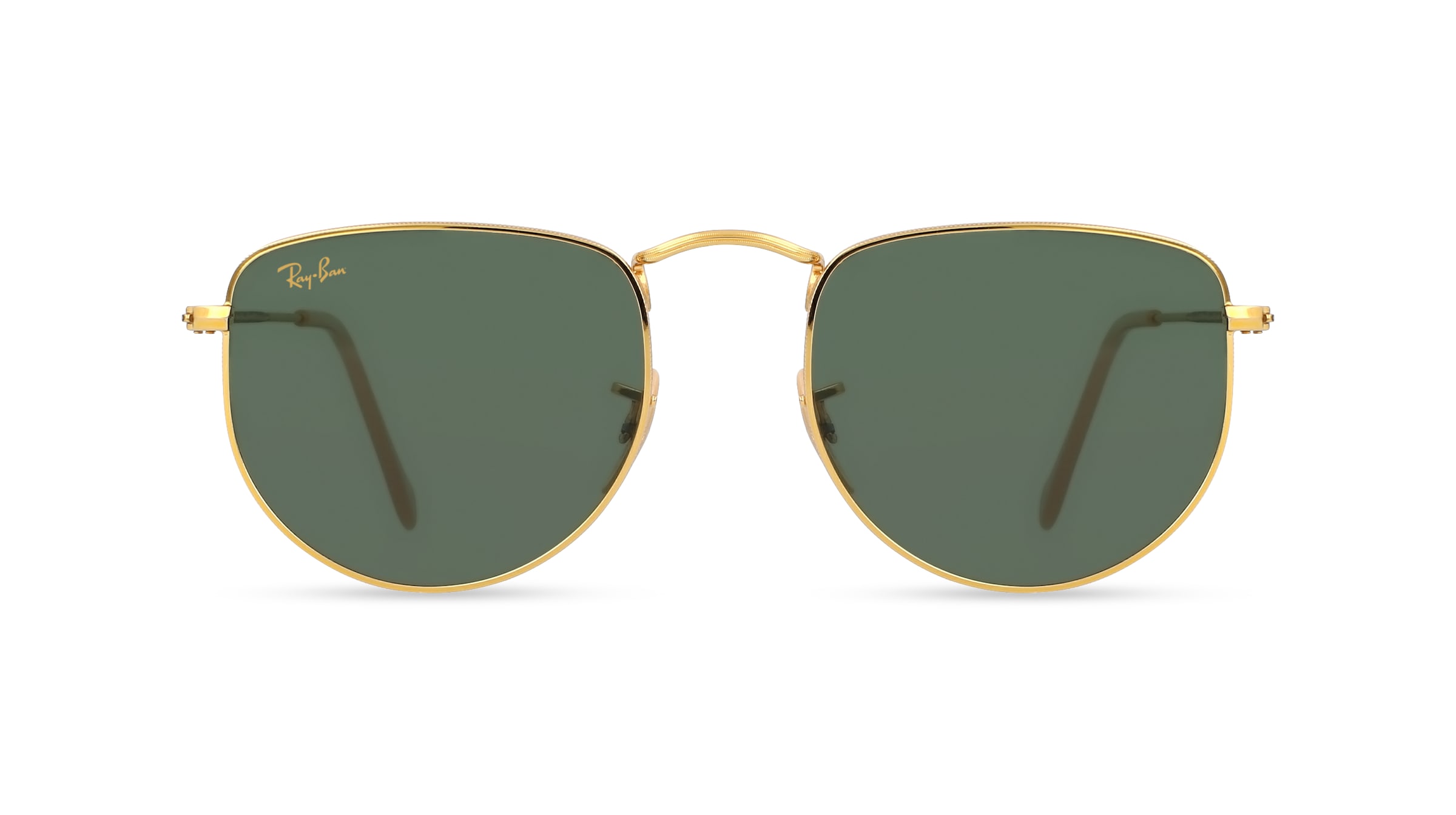 Ray-Ban RB 3958 ELON Unisex-Sonnenbrille Vollrand Oval Metall-Gestell, gold