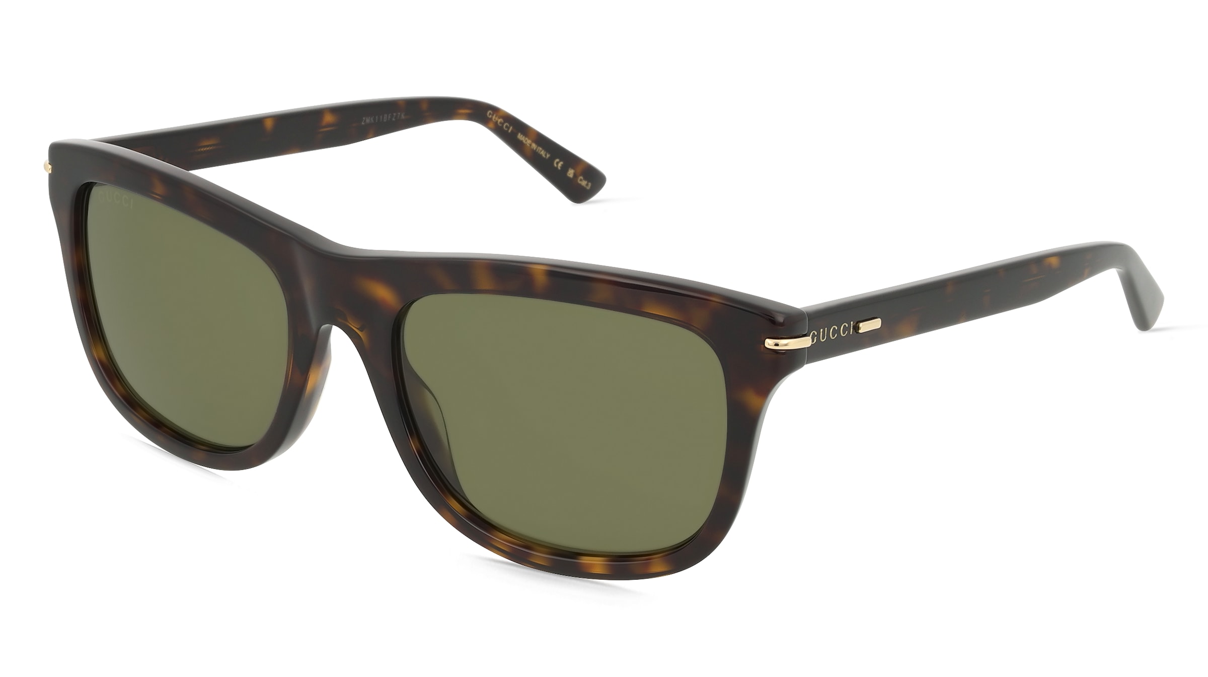 Gucci GG1444S Unisex-Sonnenbrille Vollrand Quadratisch Acetat-Gestell, Havanna