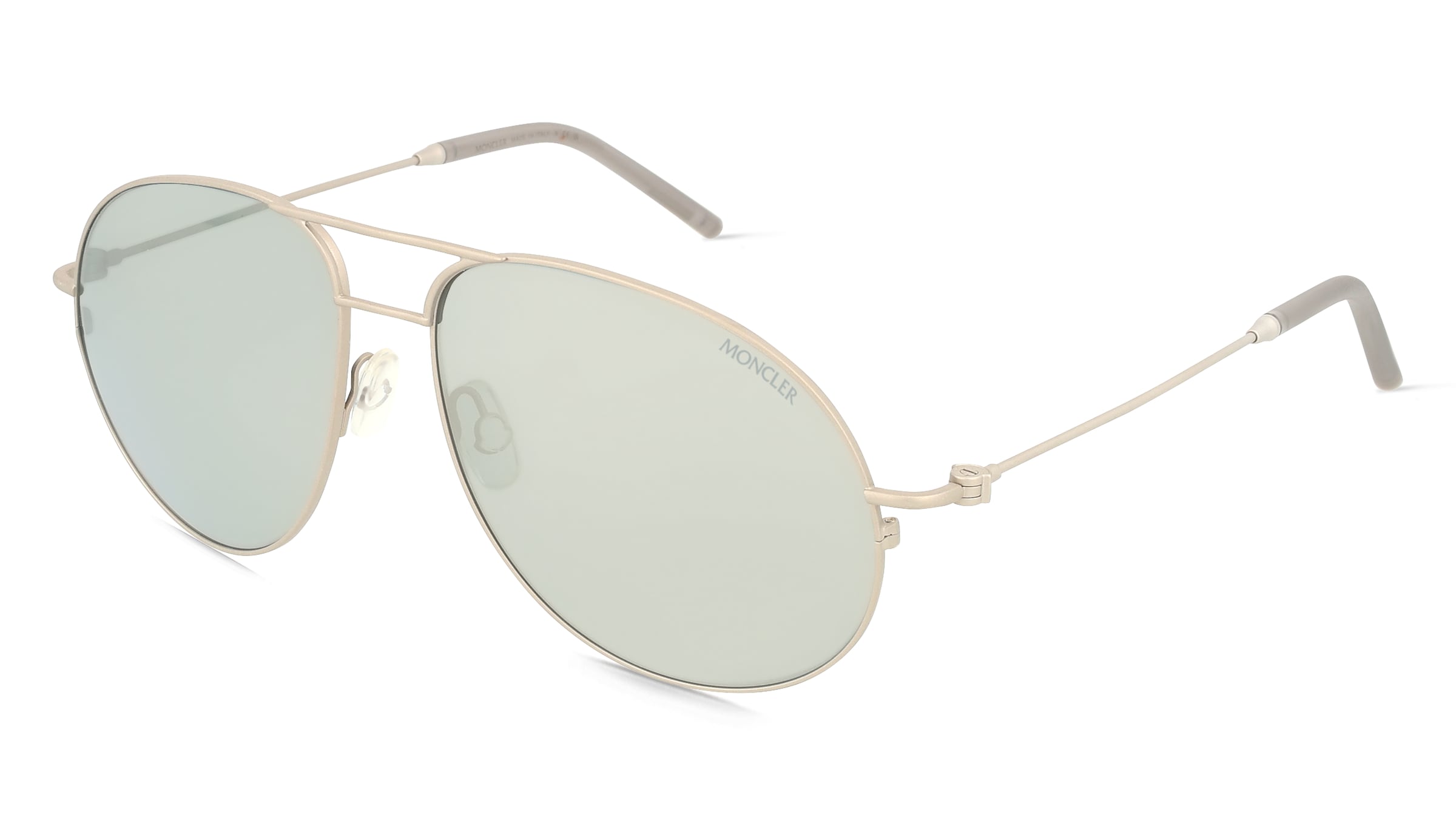 Moncler ME4002 FLYZE Unisex-Sonnenbrille Vollrand Pilot Metall-Gestell, Grau